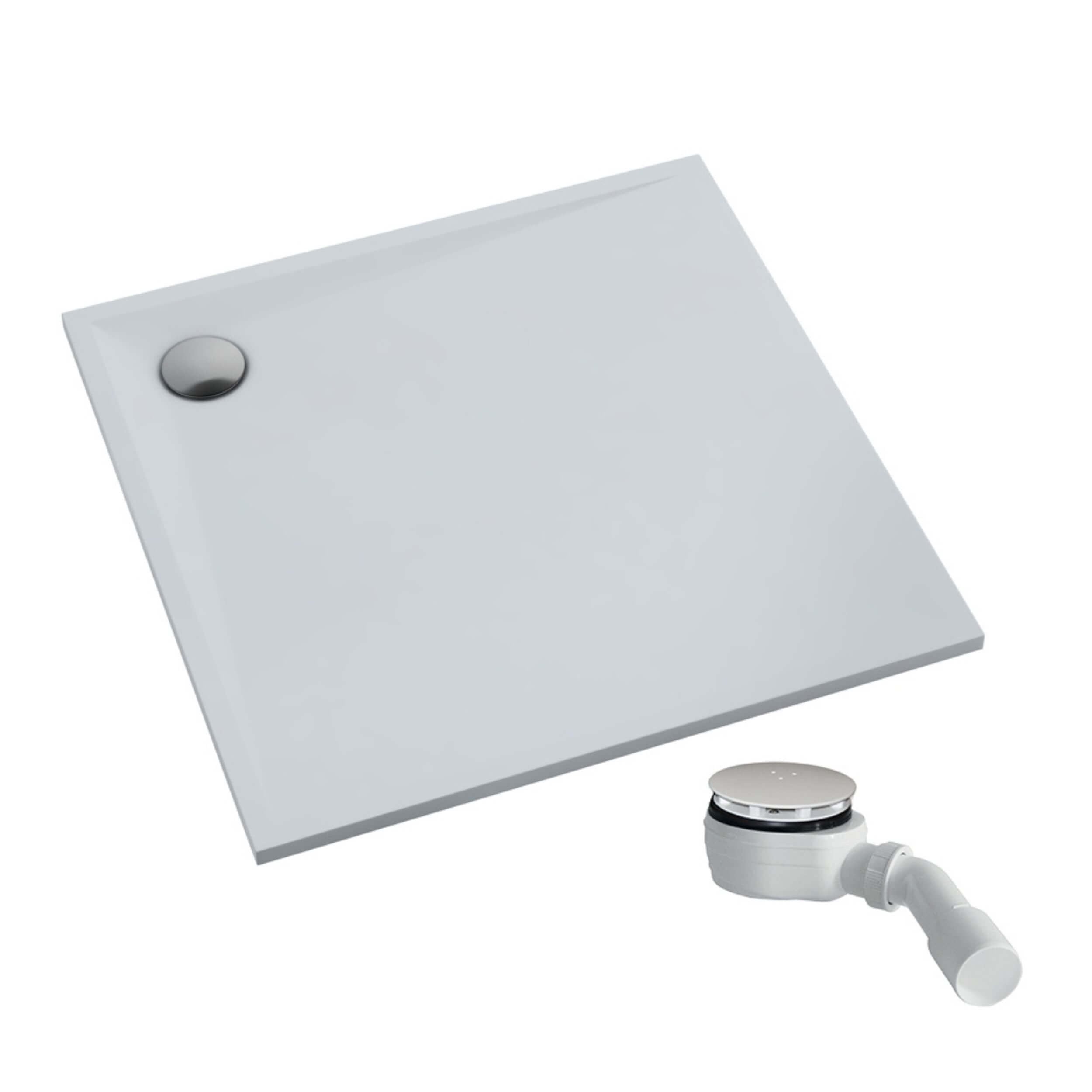 Schedpol Etrusco White Mat štvorcová sprchová vanička 80x80 cm biela 3.460/B/MG