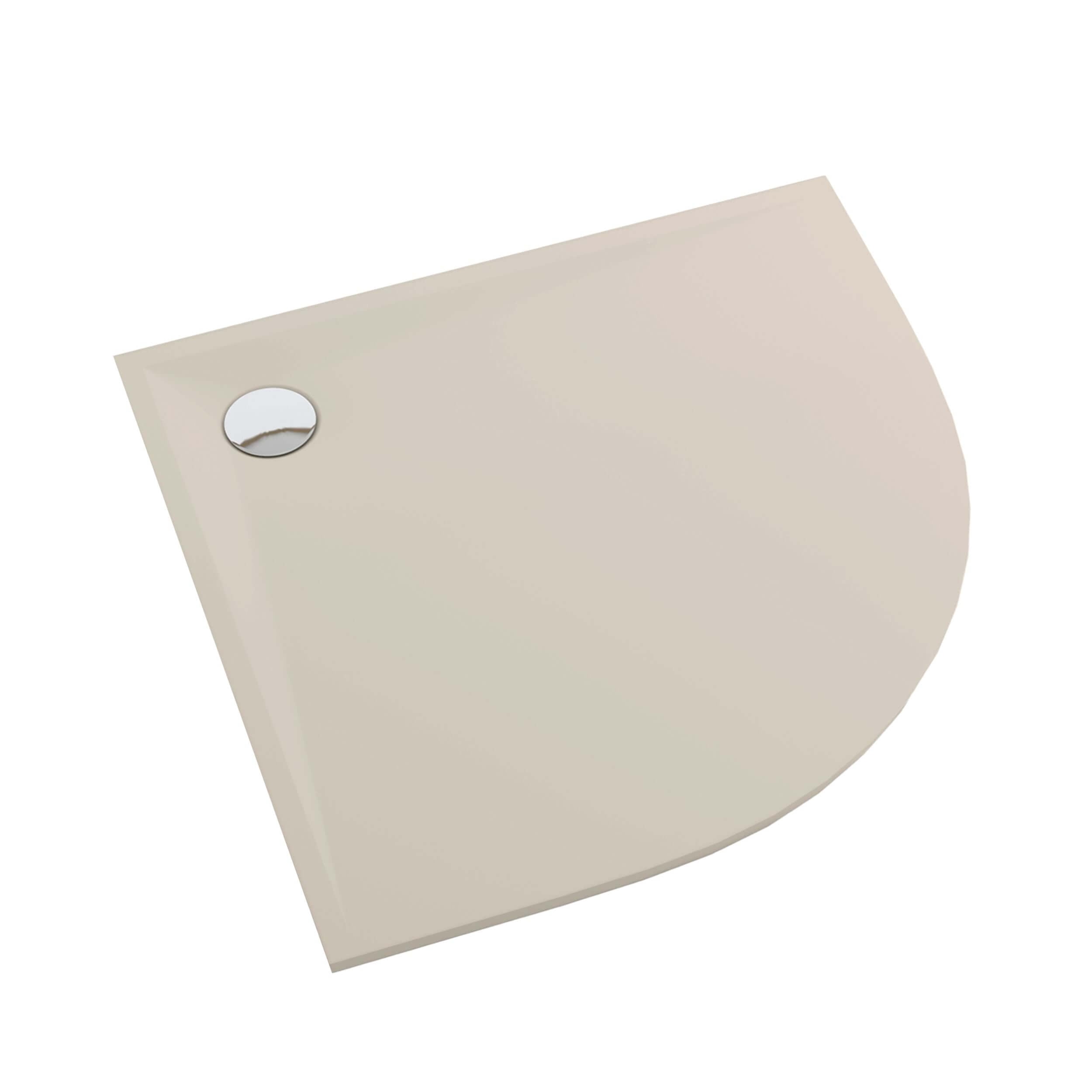 Schedpol Etrusco Cashmere Mat polkruhová sprchová vanička 80x80 cm béžová 3.463/PK/MG