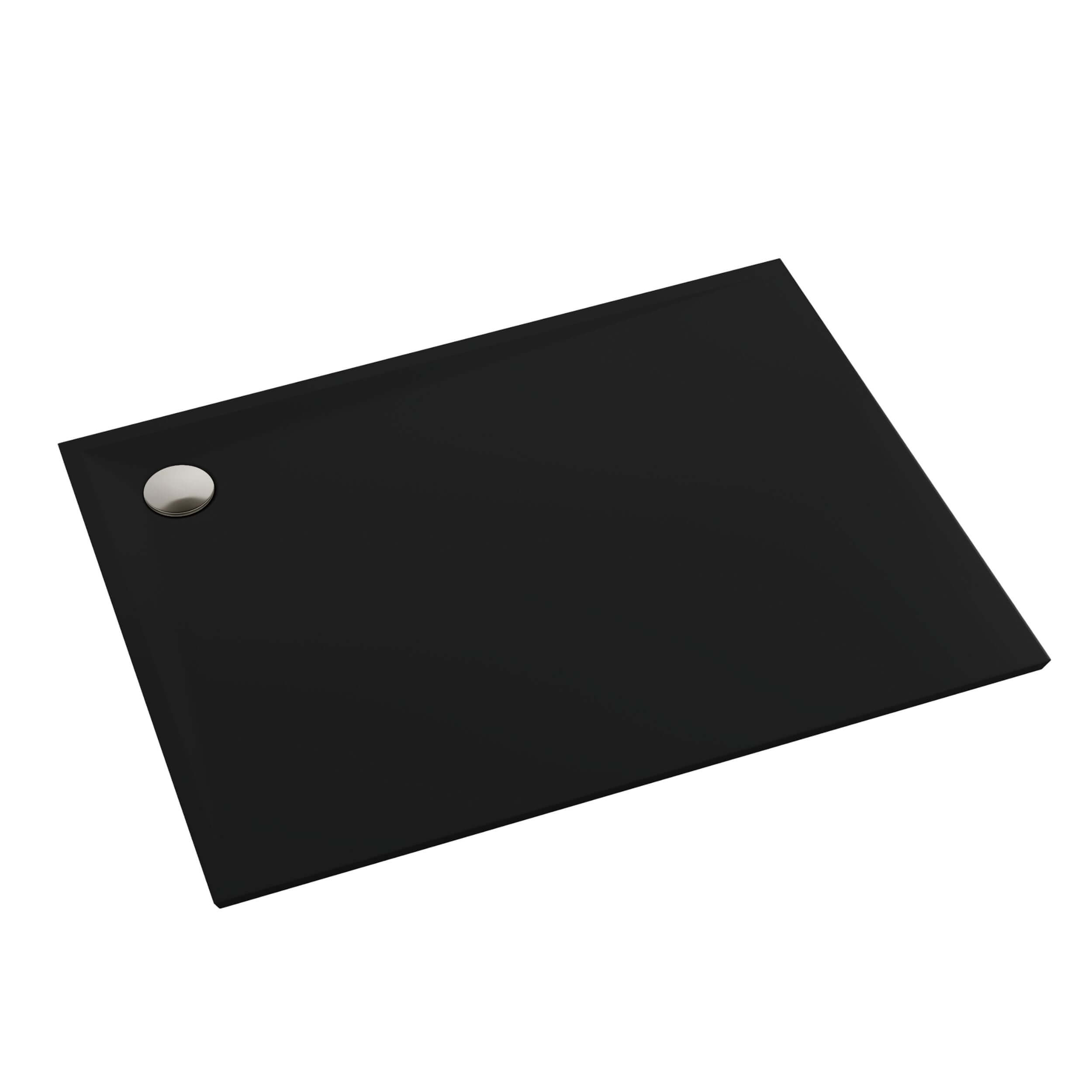 Schedpol Etrusco Black Mat obdĺžniková sprchová vanička 140x90 cm čierna 3.471/C/MG