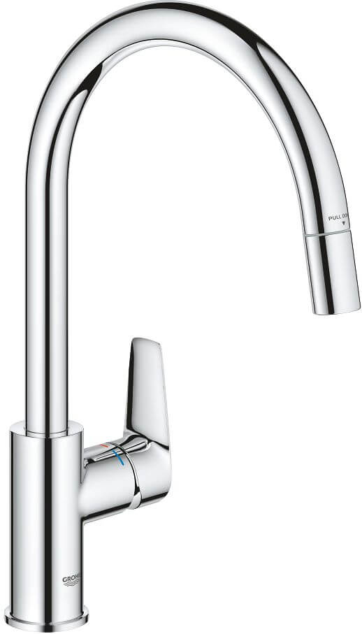 Grohe BauEdge kuchynská batéria stojánková chrómová 30536000