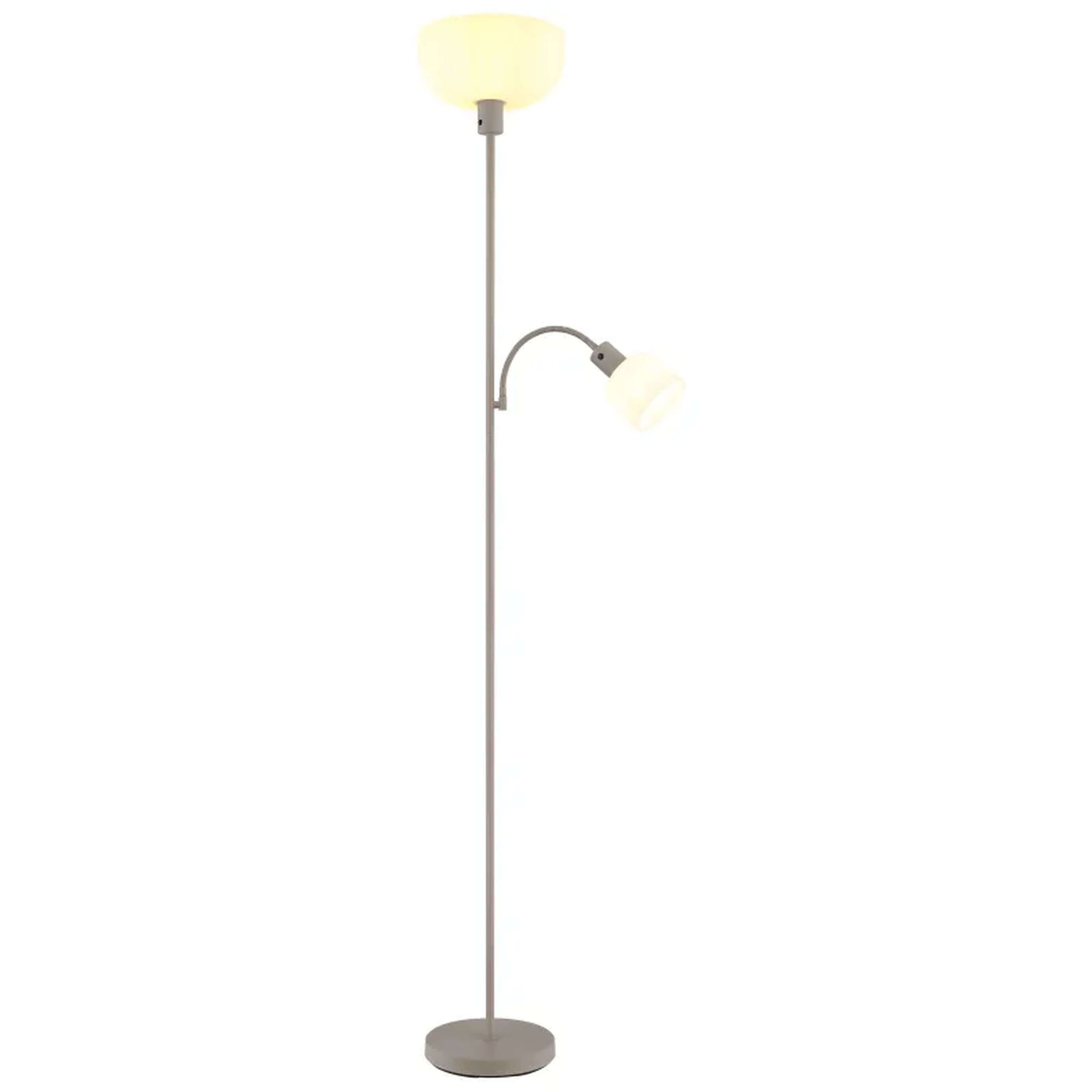 Globo Lighting Hinton stojaca lampa 2x60 W biela-piesková 59947S