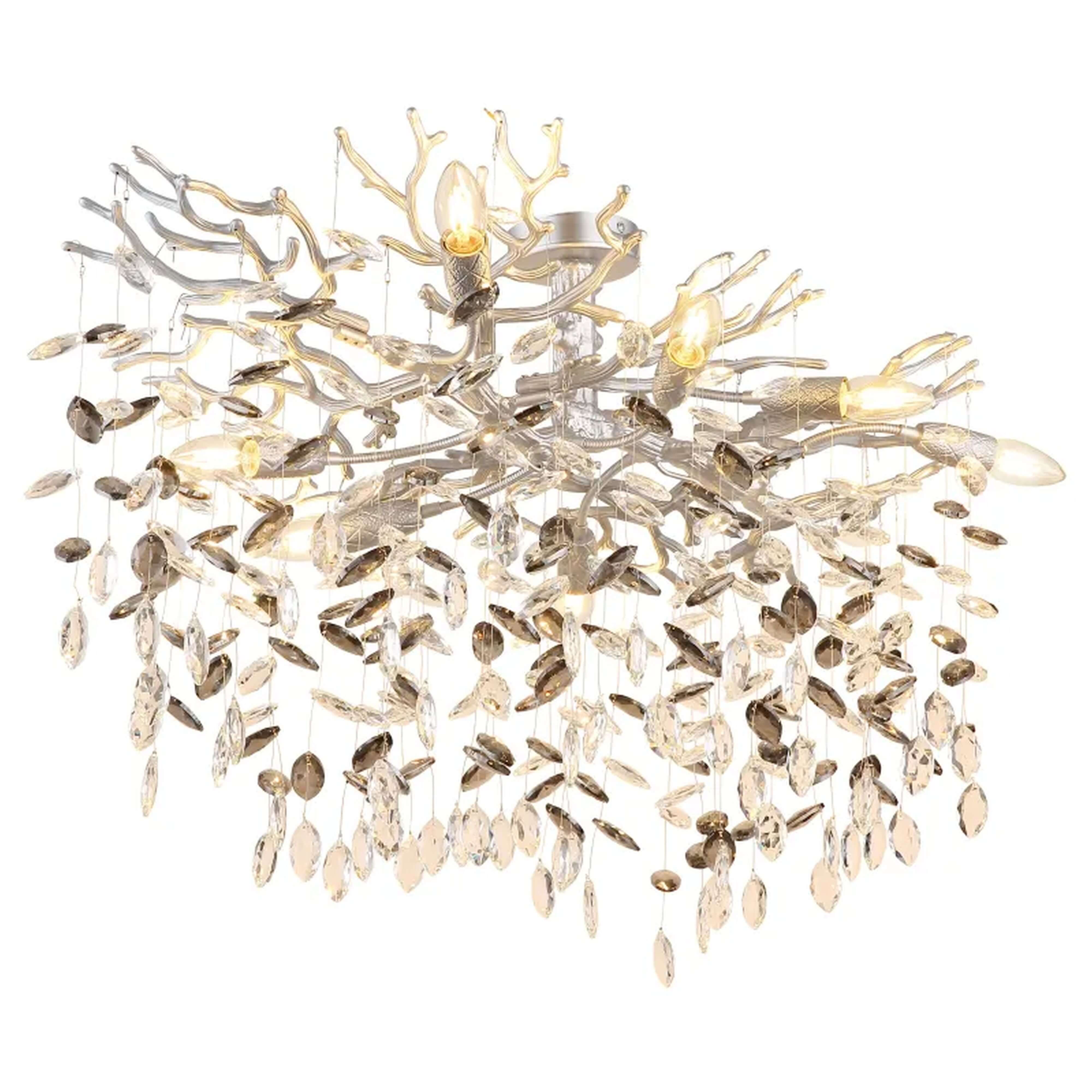 Globo Lighting Queena stropné svietidlo x40 W dymová-strieborná 64138D1S