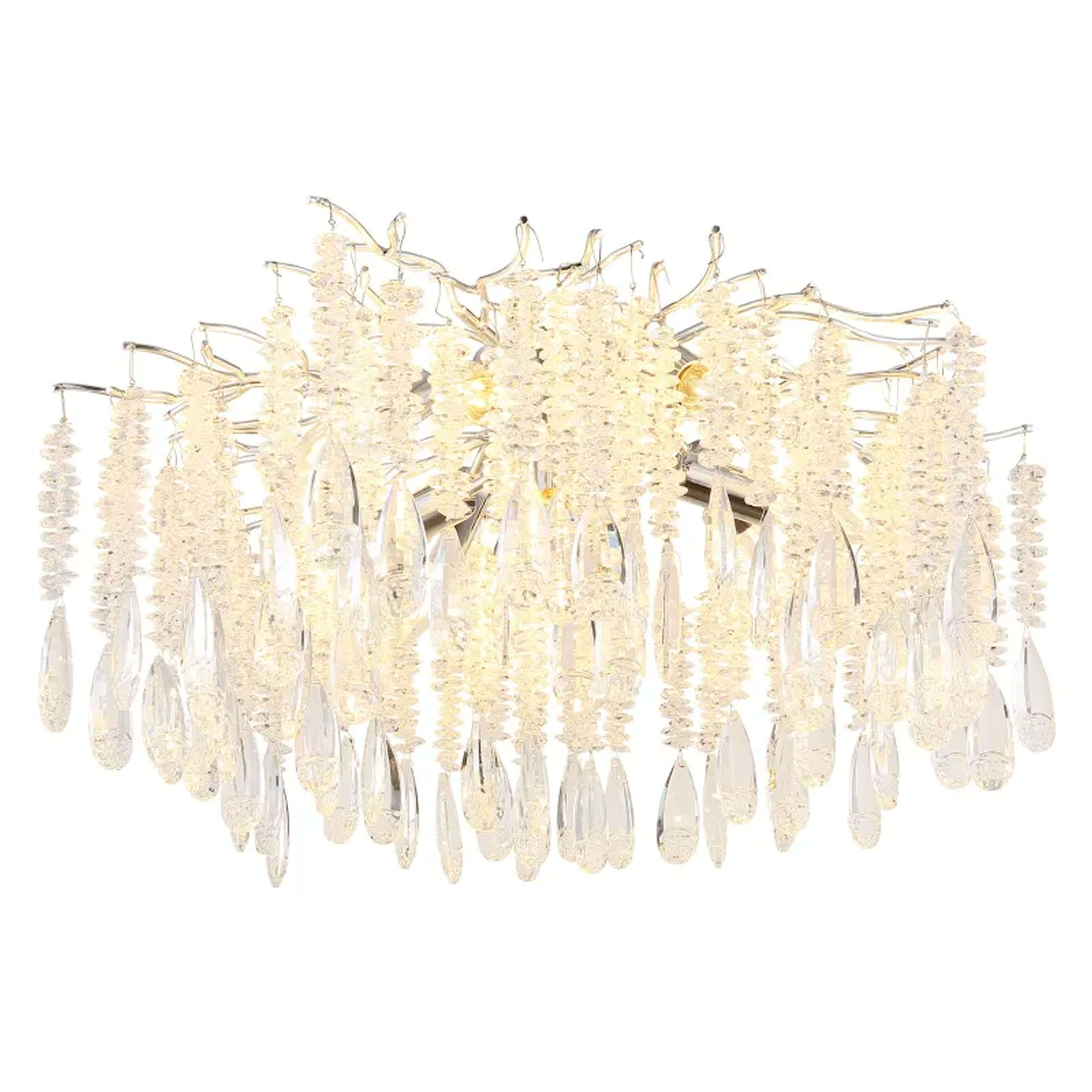 Globo Lighting Kinga stropné svietidlo x40 W priehľadná-strieborná 64141D