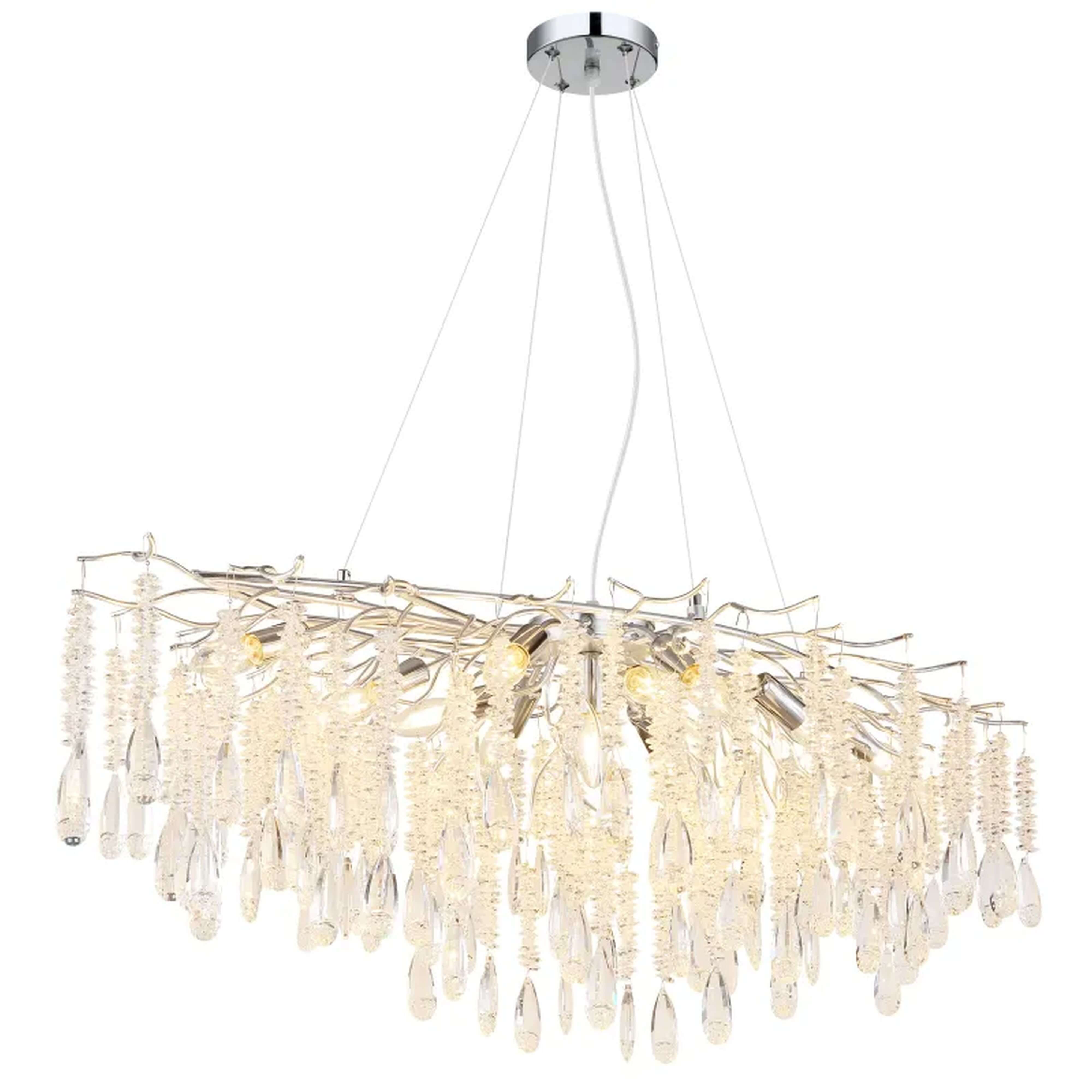 Globo Lighting Kinga závesné svietidlo x40 W priehľadná-strieborná 64141H2
