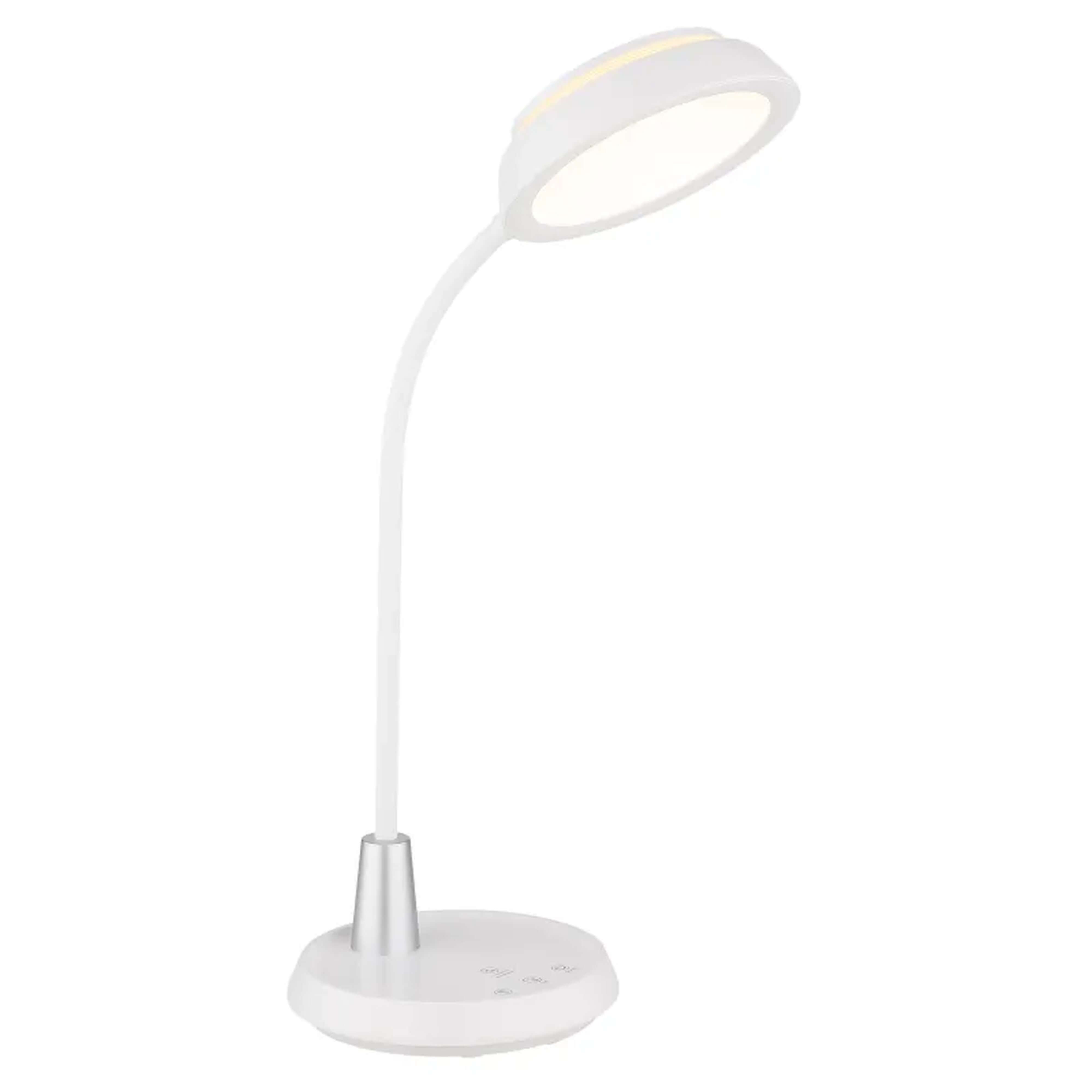 Globo Lighting Kirk stolová lampa 1x12 W biela 58496W
