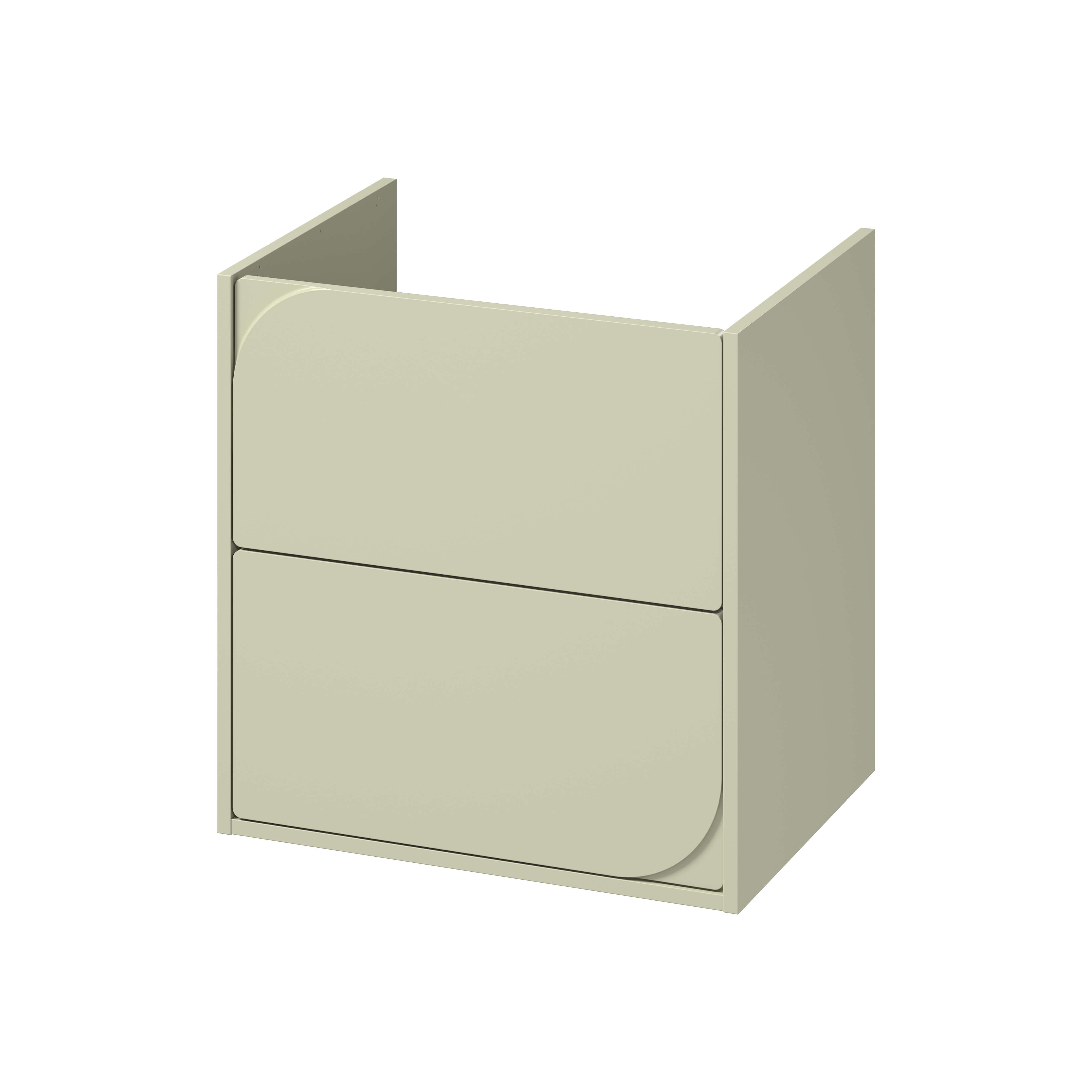 Cersanit Crea II skrinka 59.4x44.7x62.1 cm závesná kúpeľňová skrinka pod umývadlo zelená S1058-030