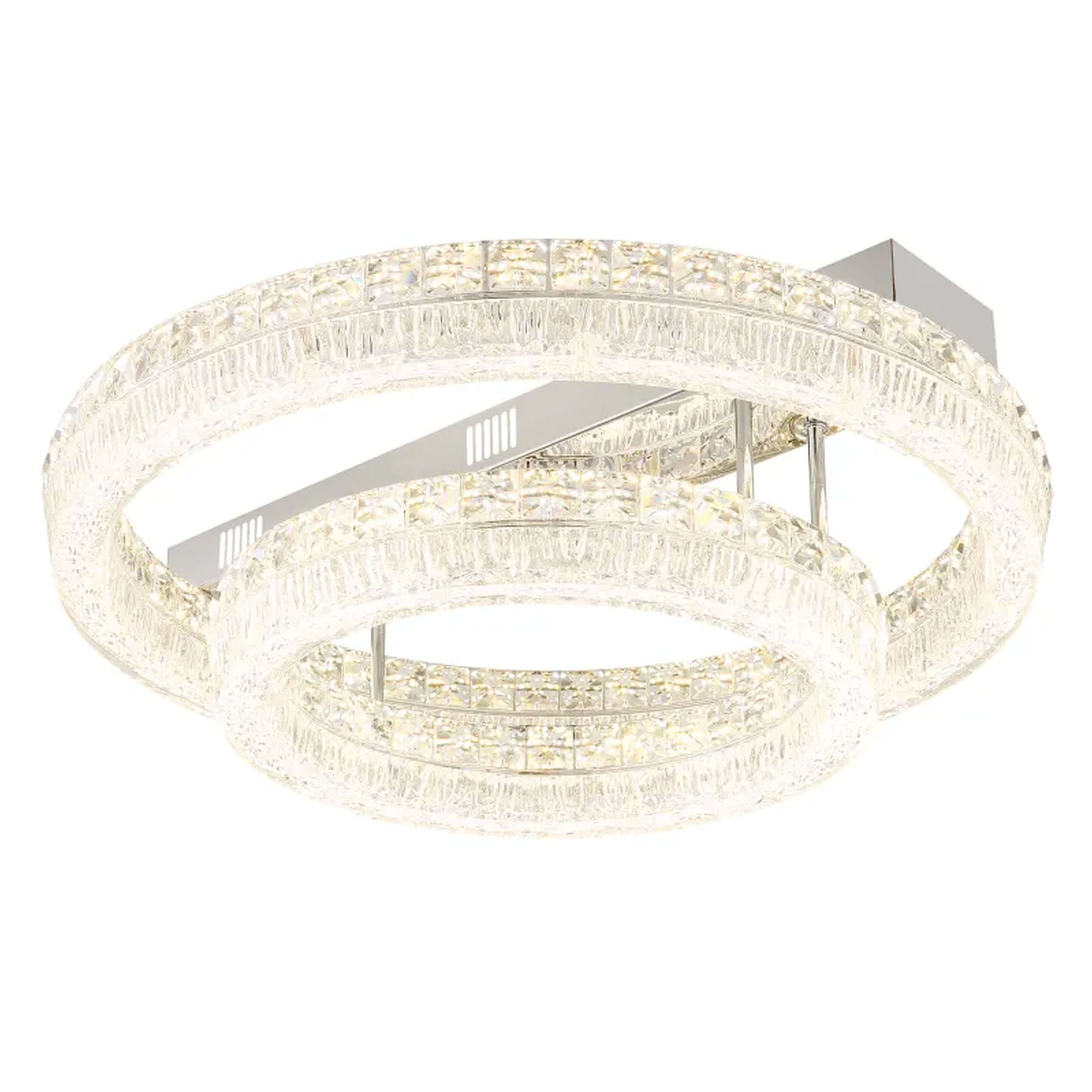 Globo Lighting Laurel stropné svietidlo 2x60 W chrómová-priehľadná 67387-60D