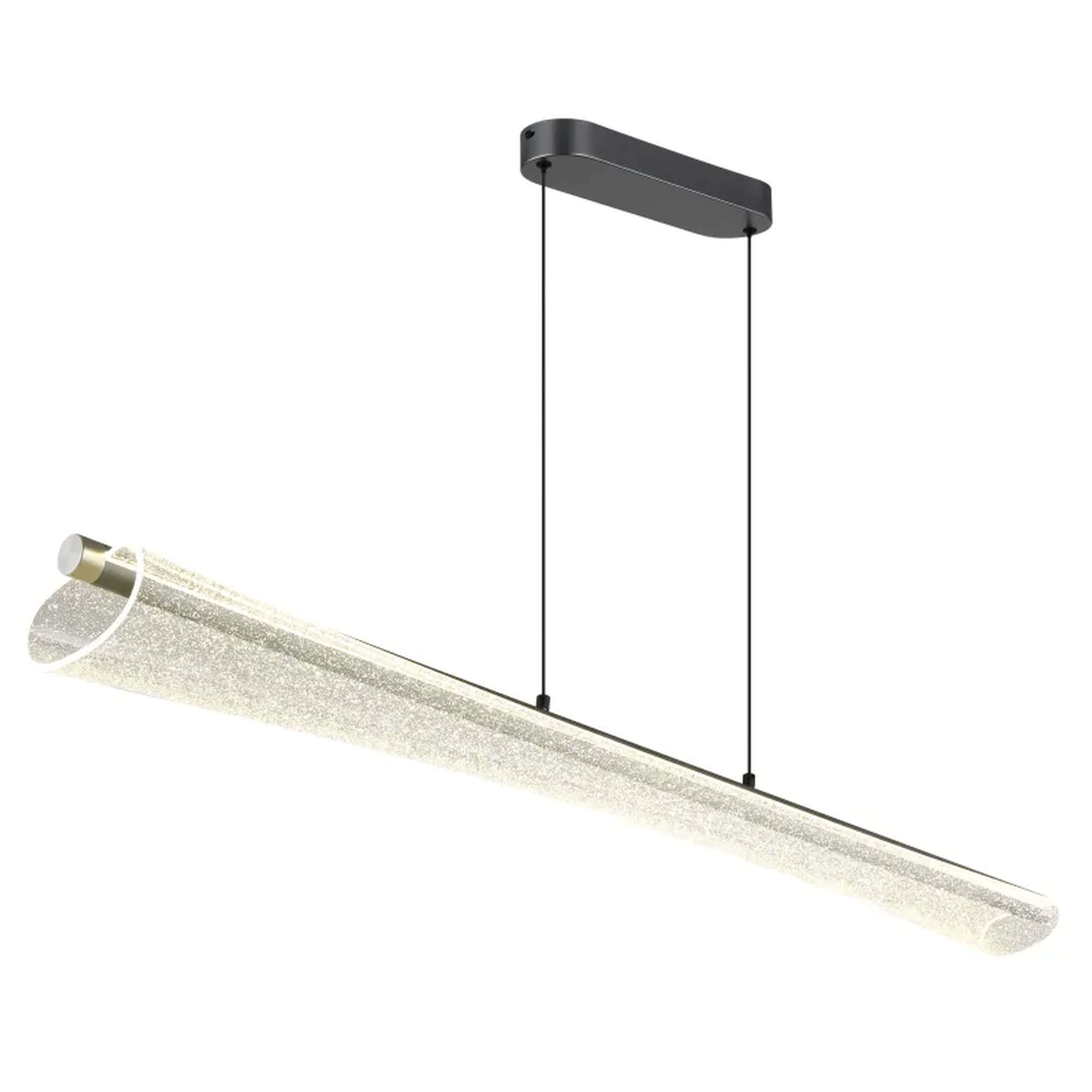 Globo Lighting Malinda závesné svietidlo 1x36 W priehľadná-antracitová 68256H