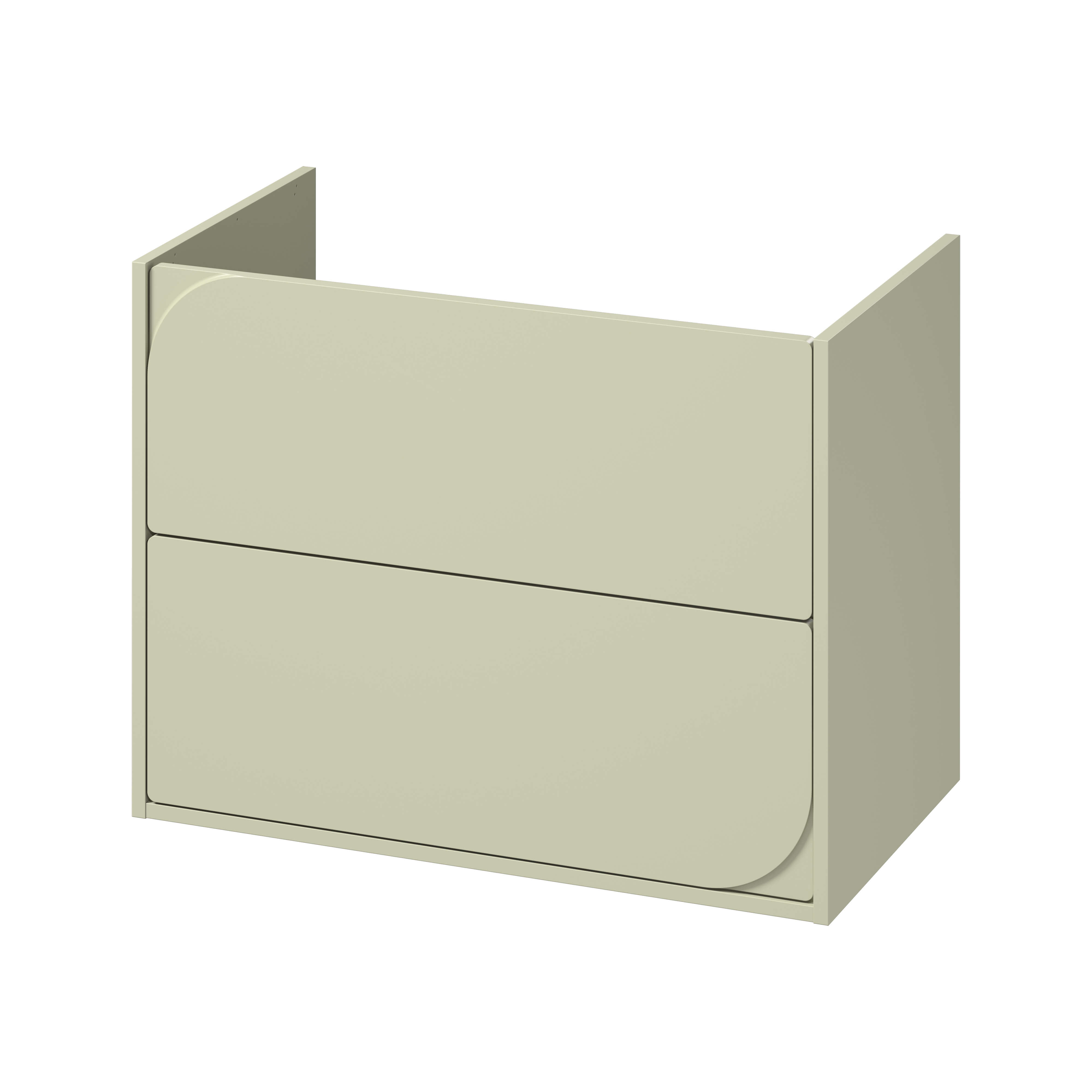 Cersanit Crea II skrinka 79.4x44.7x62.1 cm závesná kúpeľňová skrinka pod umývadlo zelená S1058–031