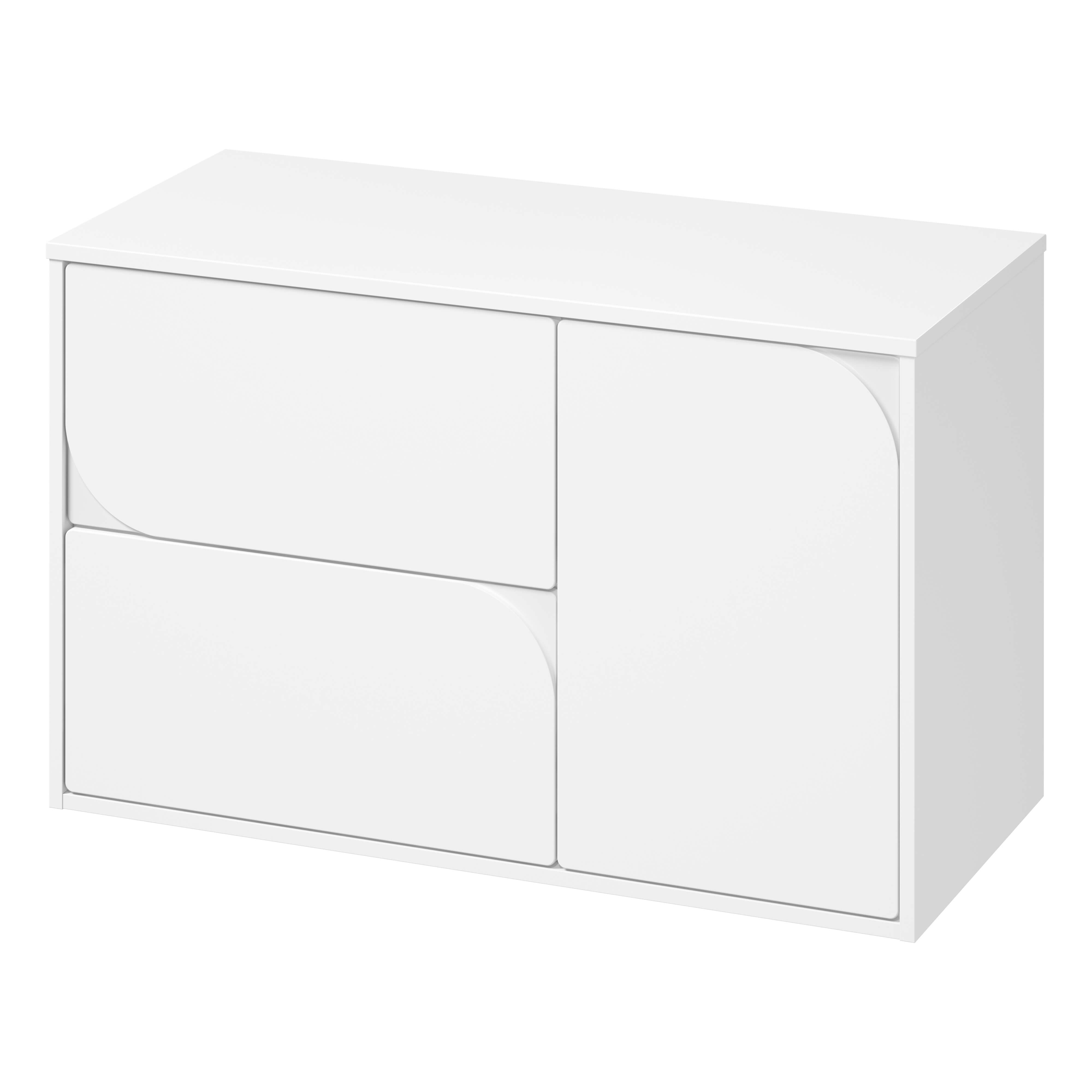Cersanit Crea II skrinka 100x45x61.8 cm závesná kúpeľňová skrinka pod umývadlo biela S1062–004