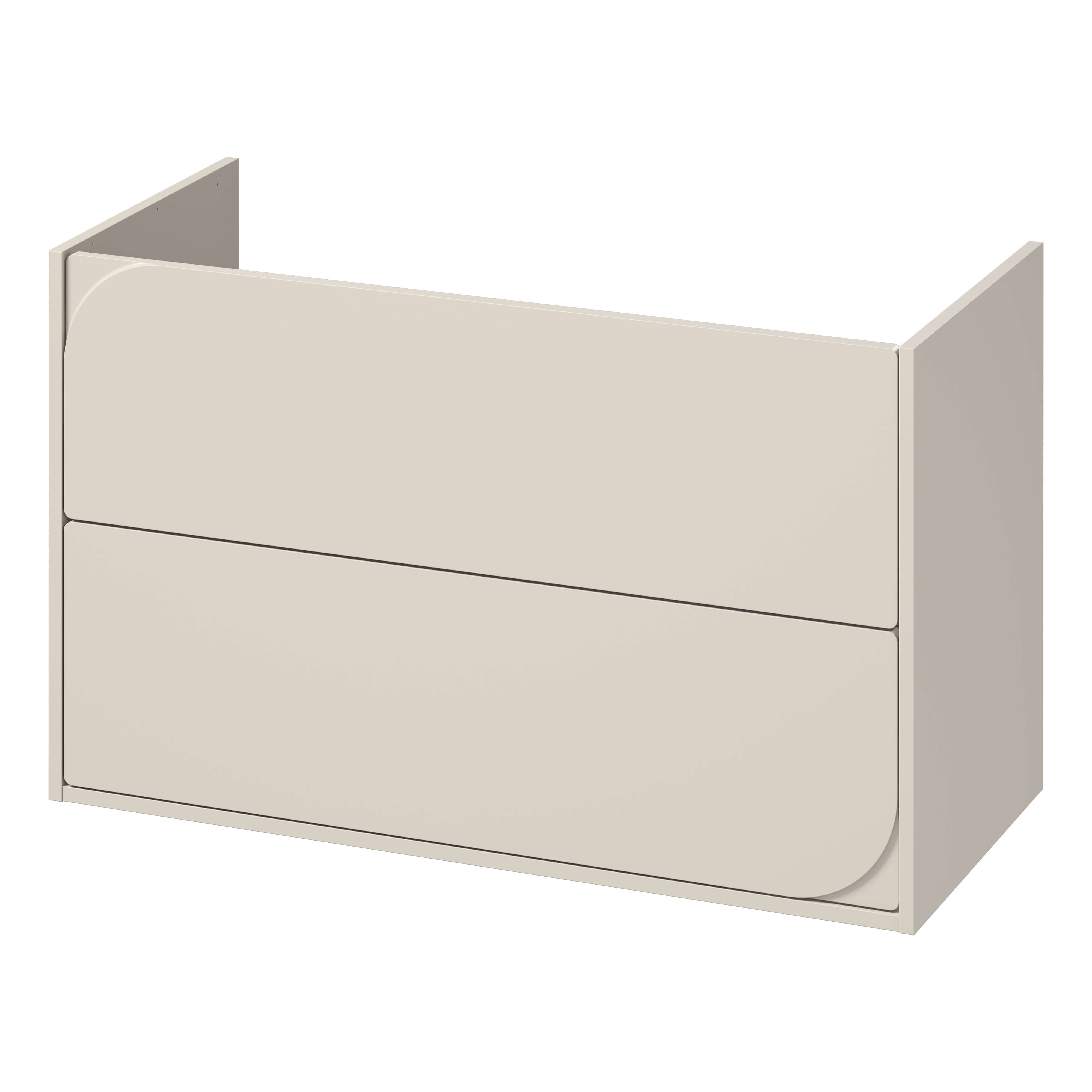 Cersanit Crea II skrinka 99.4x44.7x62.1 cm závesná kúpeľňová skrinka pod umývadlo béžová S1058–027