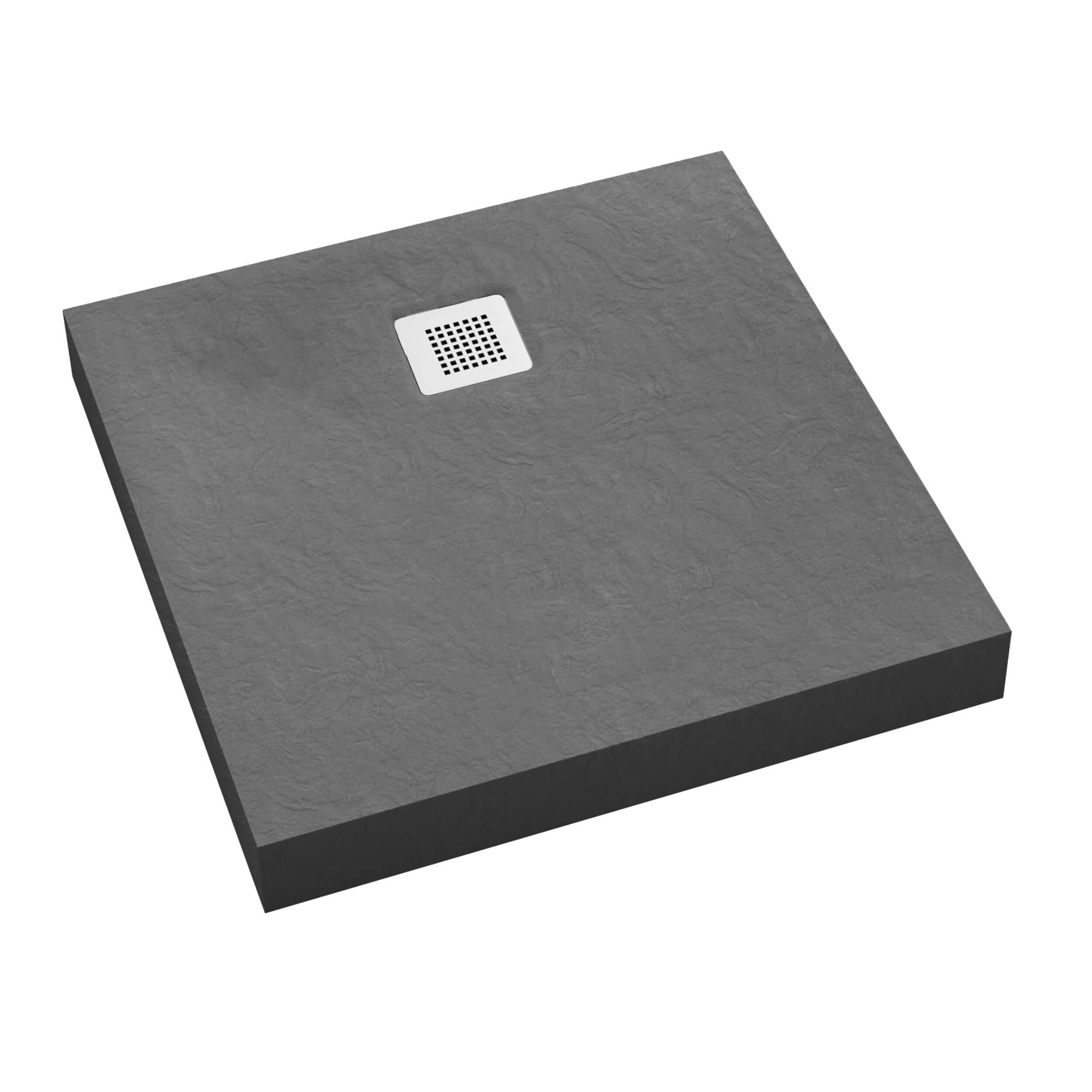 Schedpol New Horizons Grey Stone štvorcová sprchová vanička 80x80 cm sivá 3.3400/S/ST-M2