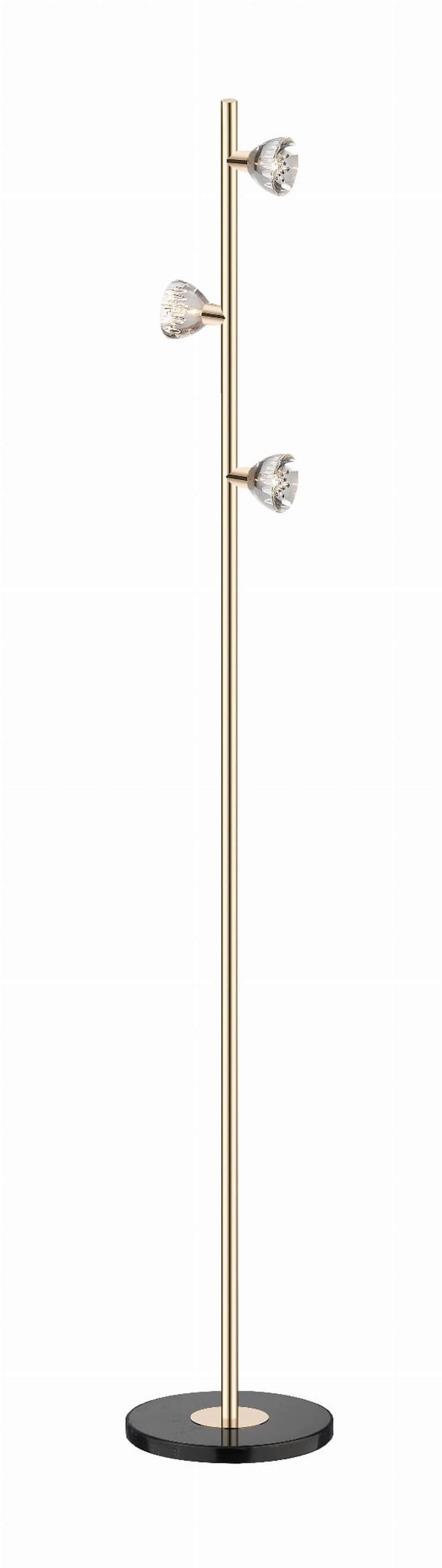 Zuma Line Boston stojaca lampa 3x18 W zlatá F0603-03A-F7B1