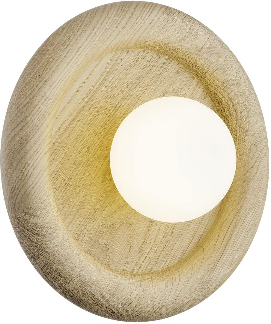 Argon Rondo nástenná lampa 1x6 W biela-drevená 8970