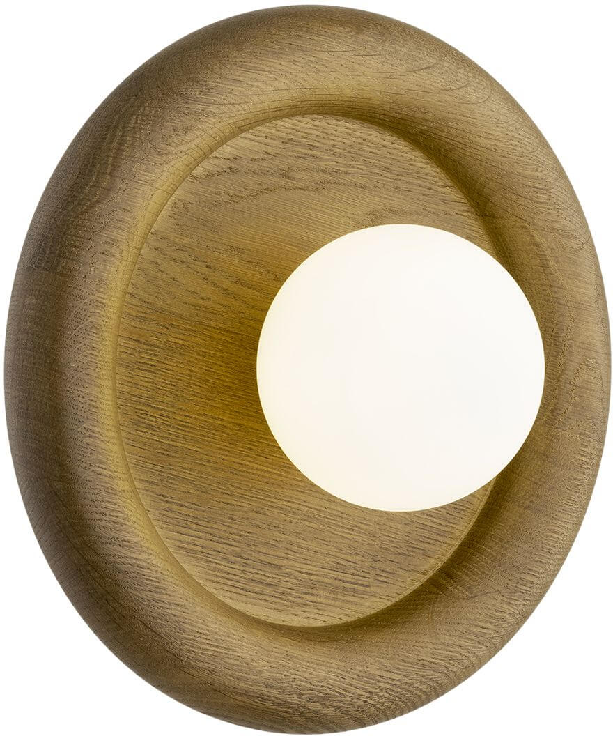 Argon Rondo nástenná lampa 1x6 W biela-drevená 8971