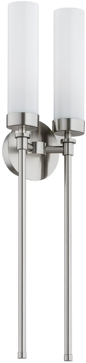 Argon Preston nástenná lampa 2x7 W biela-niklová 7292