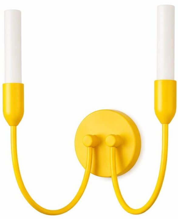 Argon Augustine nástenná lampa 2x6 W biela-žltá 7302