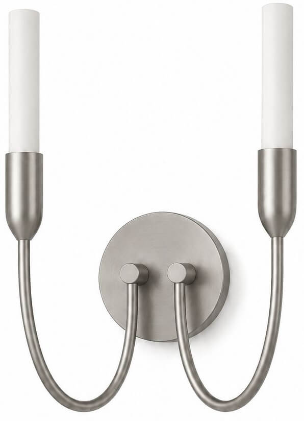 Argon Augustine nástenná lampa 2x6 W biela-niklová 7306