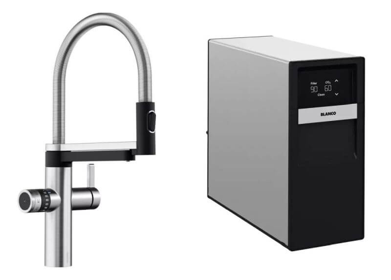 Súprava základná jednotka Blanco Drink Soda 527633, batéria pre vodný filter Blanco Evol-S Pro 526254