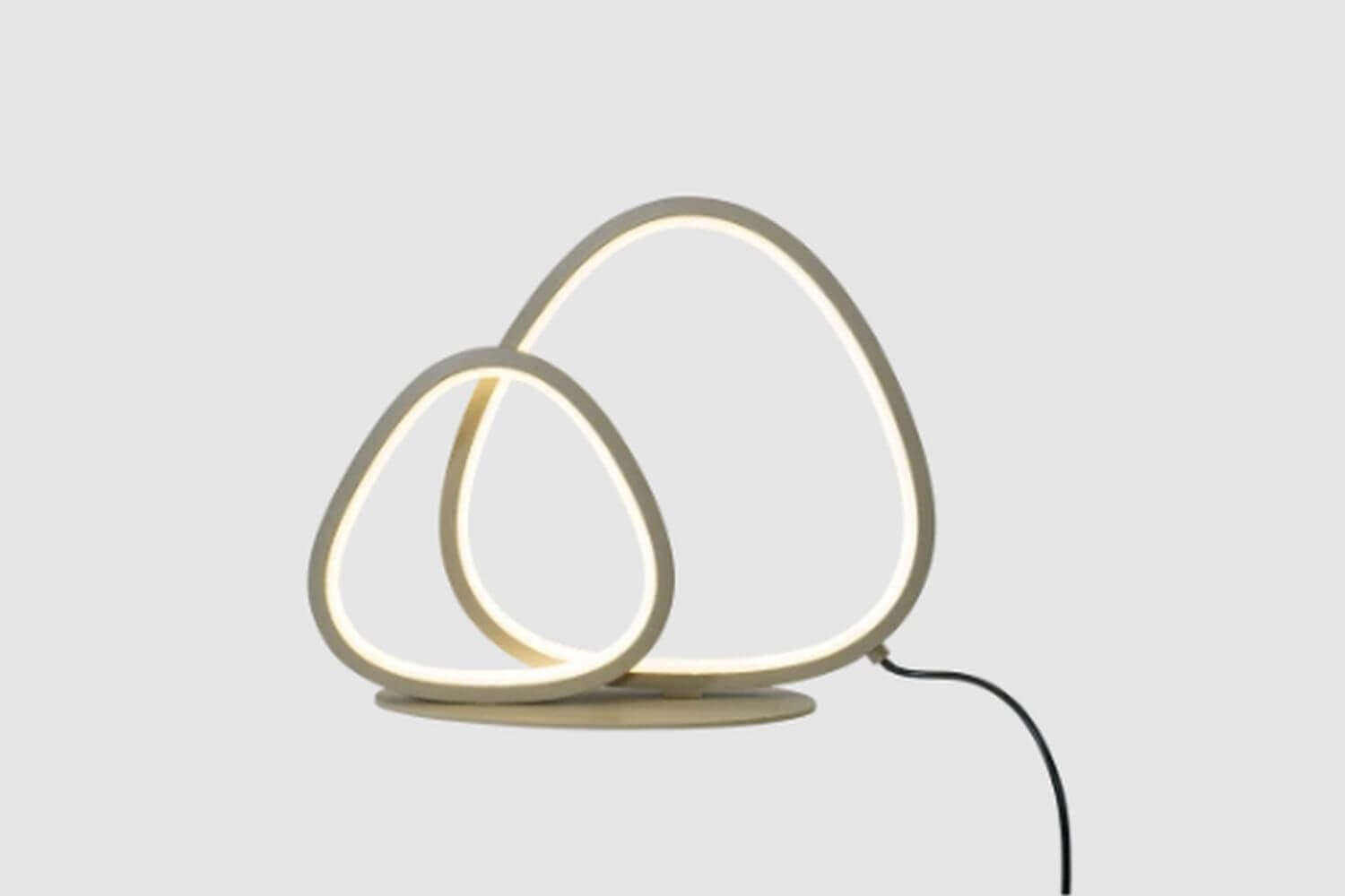 Zuma Line Huron stolová lampa 2x14 W béžová 250015T2-BE