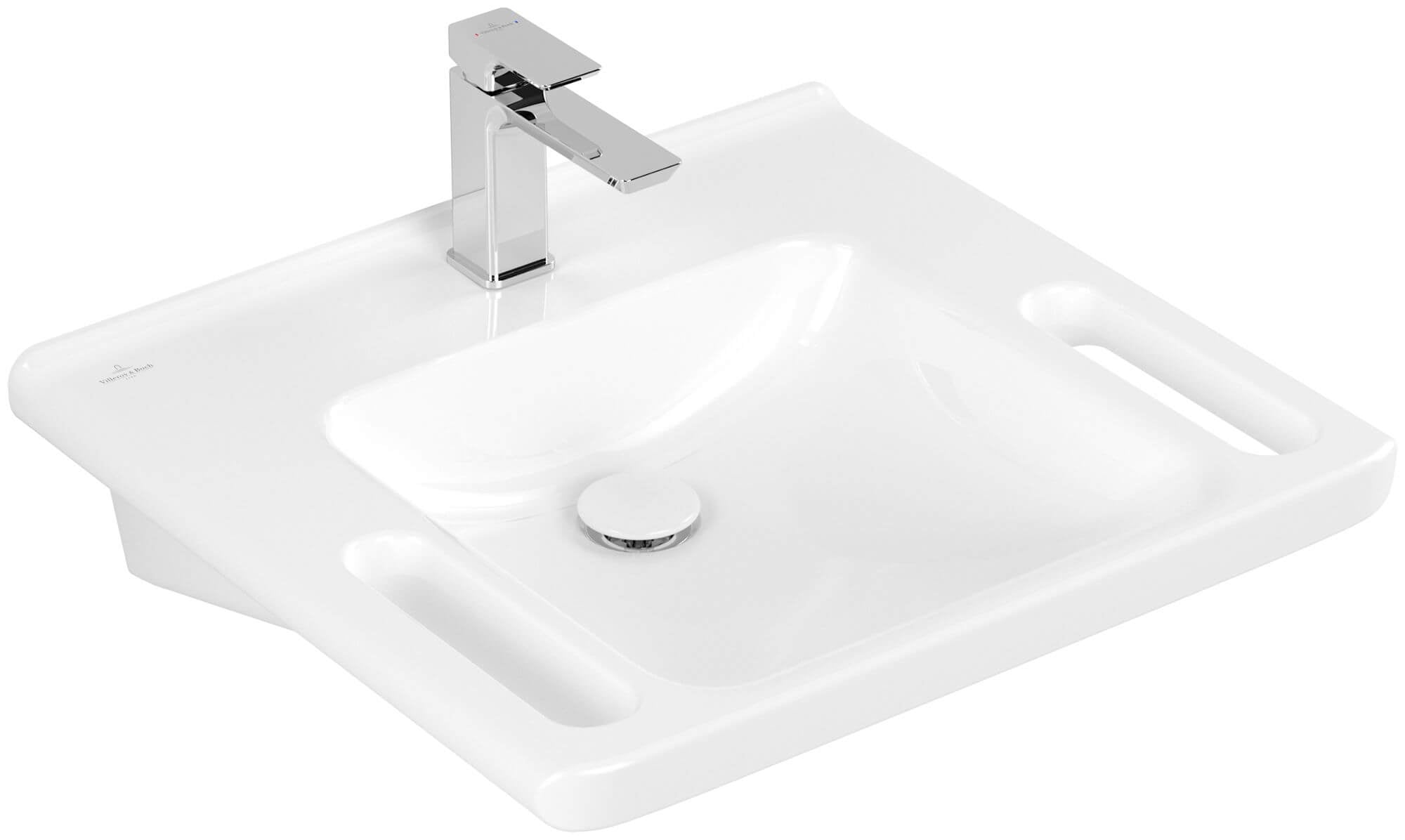 Villeroy & Boch ViCare umývadlo 60x55 cm obdĺžnik klasické umývadlo biela lesklá 4A6861R1