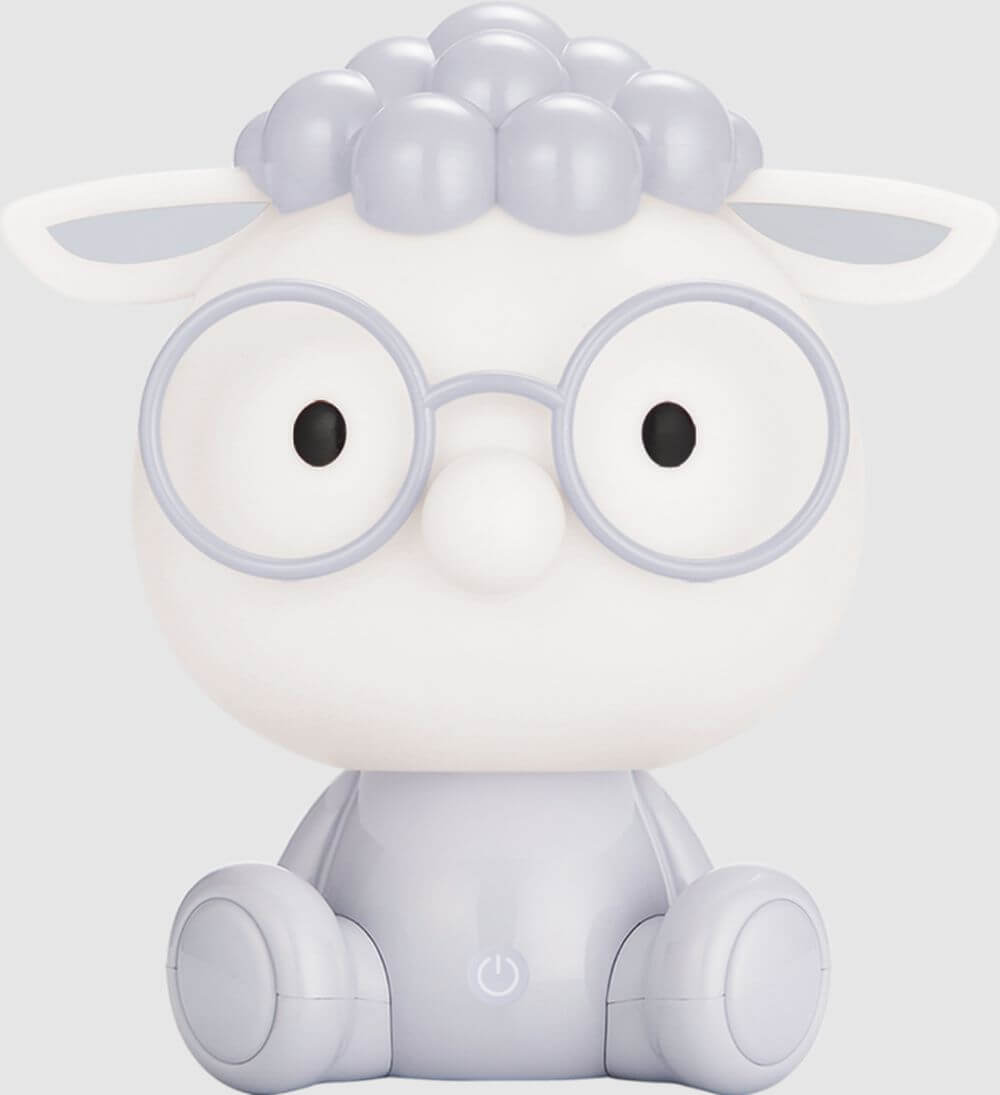 Zuma Line Sheep detská nočná lampa 1x3 W sivá KDR-612-GR