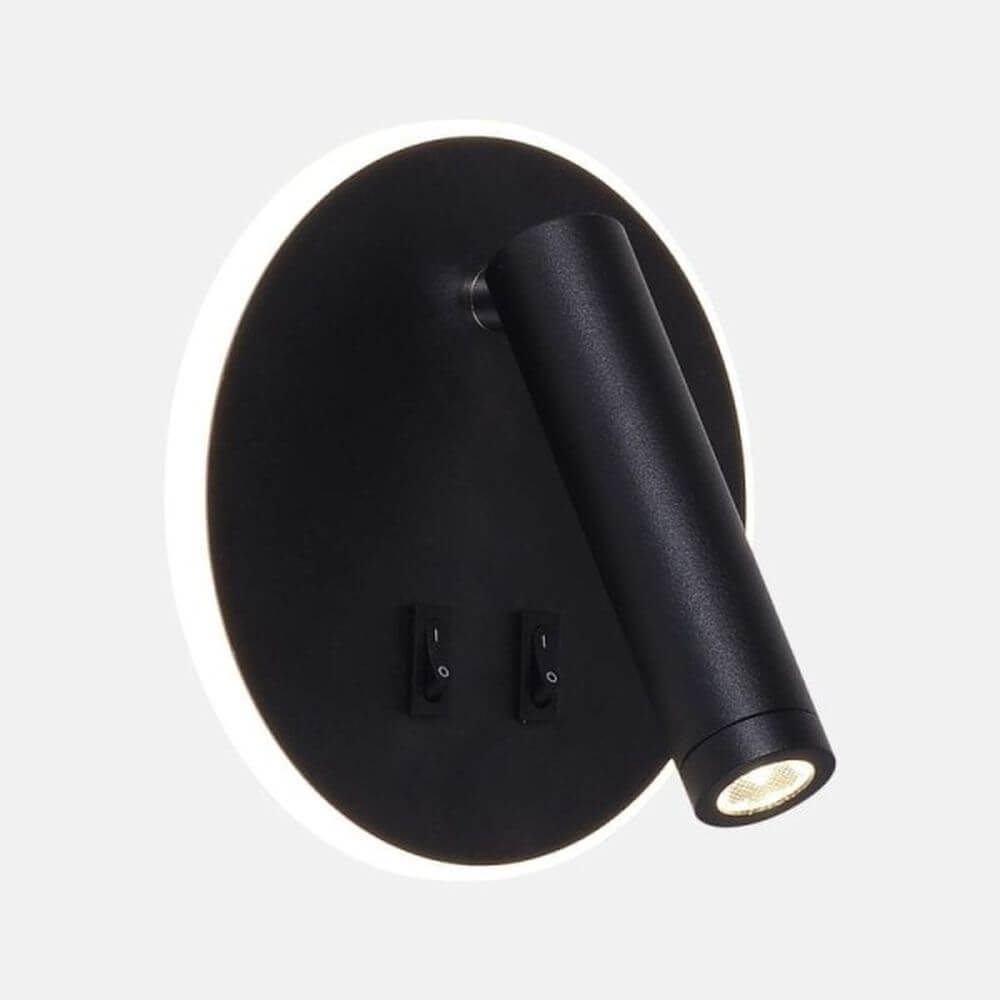 Zuma Line Circa nástenná lampa 1x5.5 W čierna W4107-BK