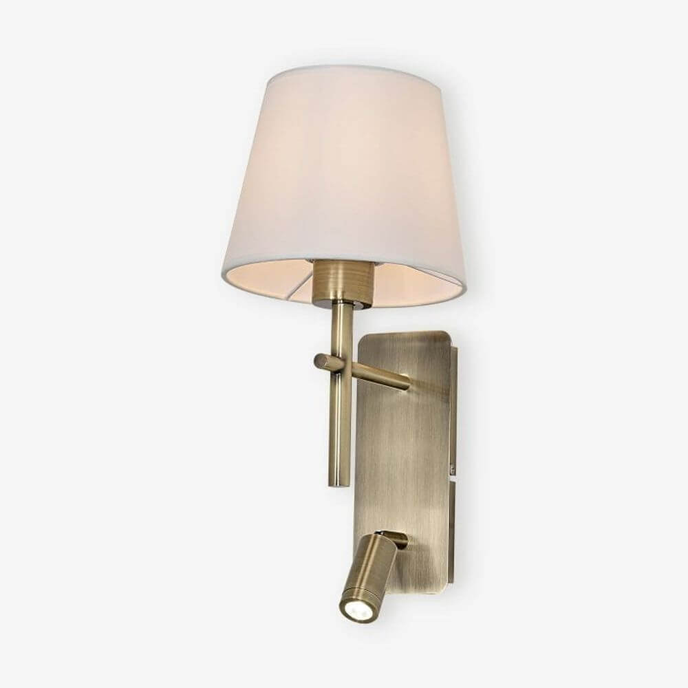 Zuma Line Luna nástenná lampa 2x2.5 W biela-hnedá W4106-2AB+WH