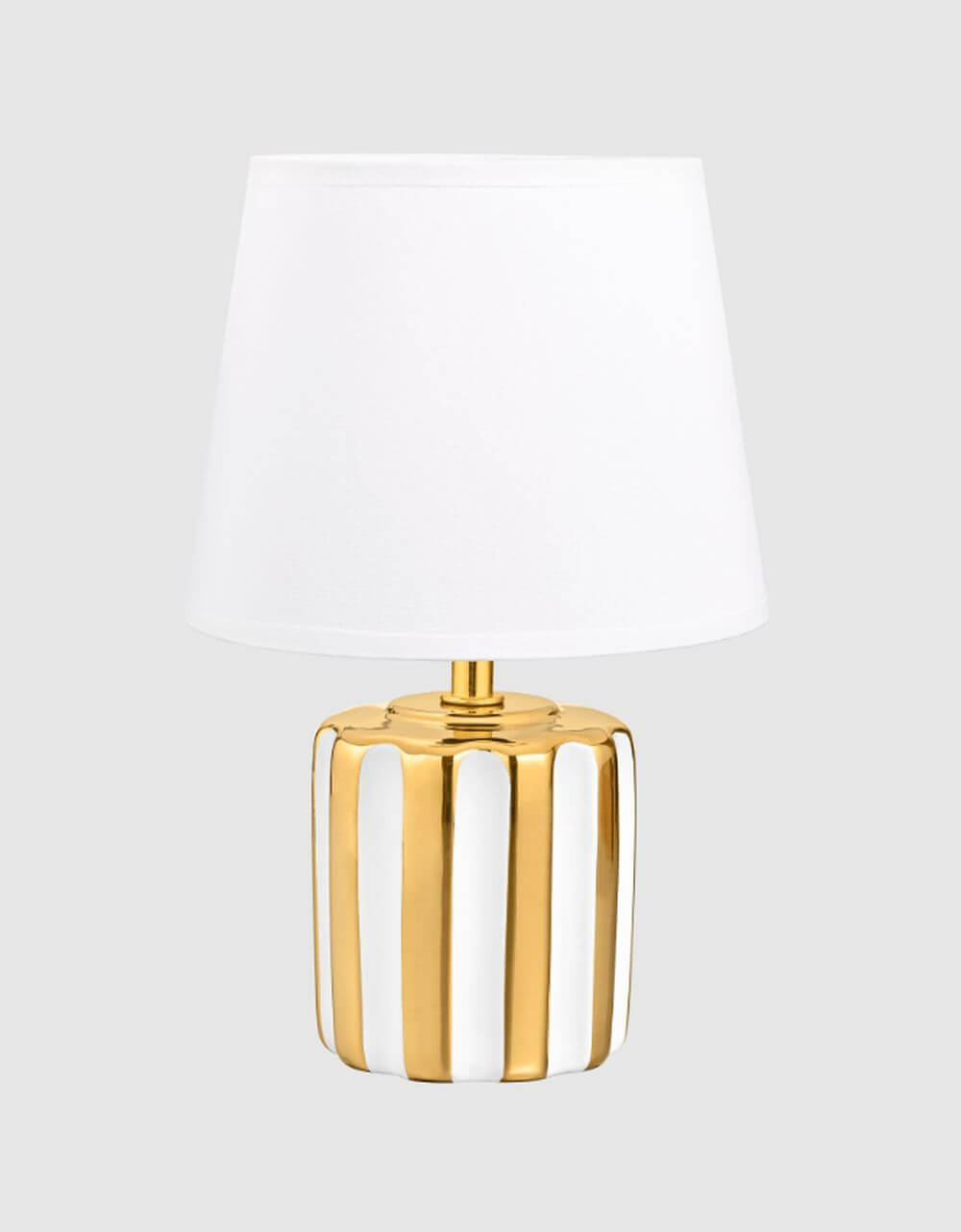 Zuma Line Stołowa stolová lampa 1x40 W biela-zlatá HS9143-GD