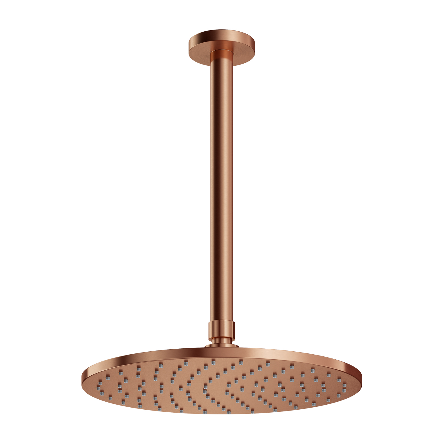 Omnires SlimLine horná sprcha so sprchovacím ramenom 25x25 cm okrúhly medená WSSET1CPB