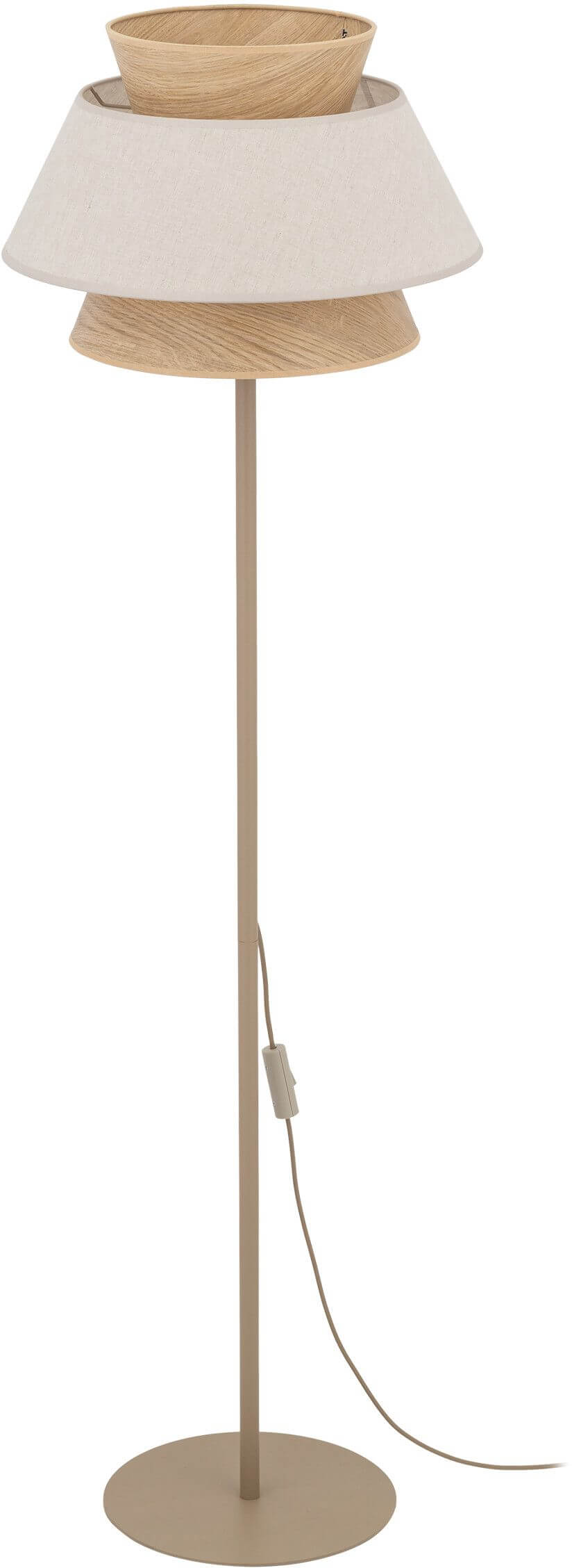 TK Lighting Kalum stojaca lampa 1x15 W béžová 16223