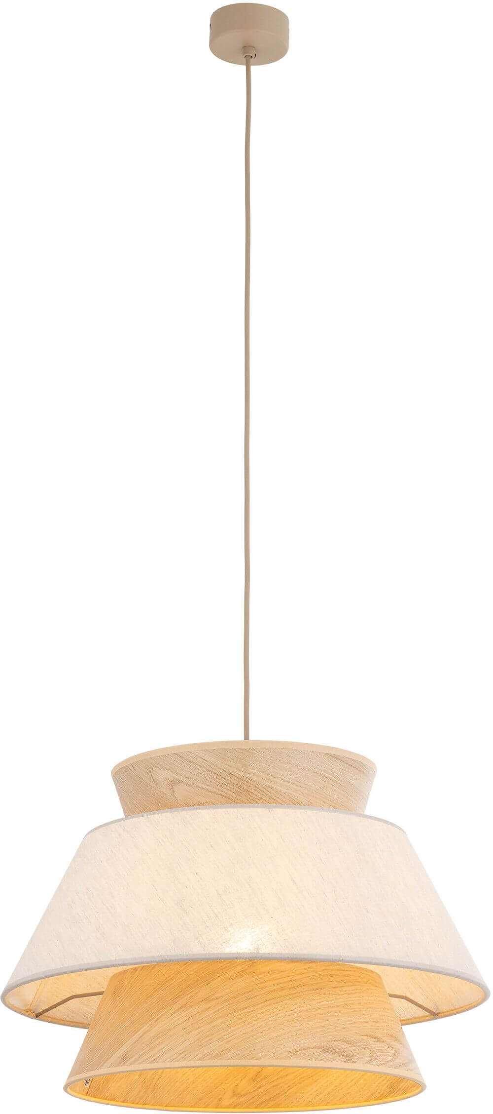 TK Lighting Kalum závesné svietidlo 1x15 W béžová 11782