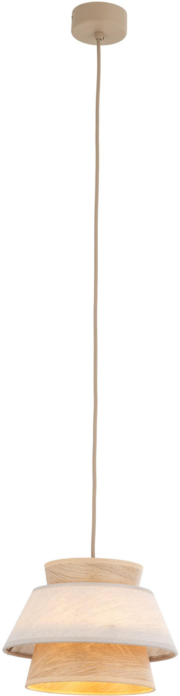 TK Lighting Kalum závesné svietidlo 1x15 W béžová 11781