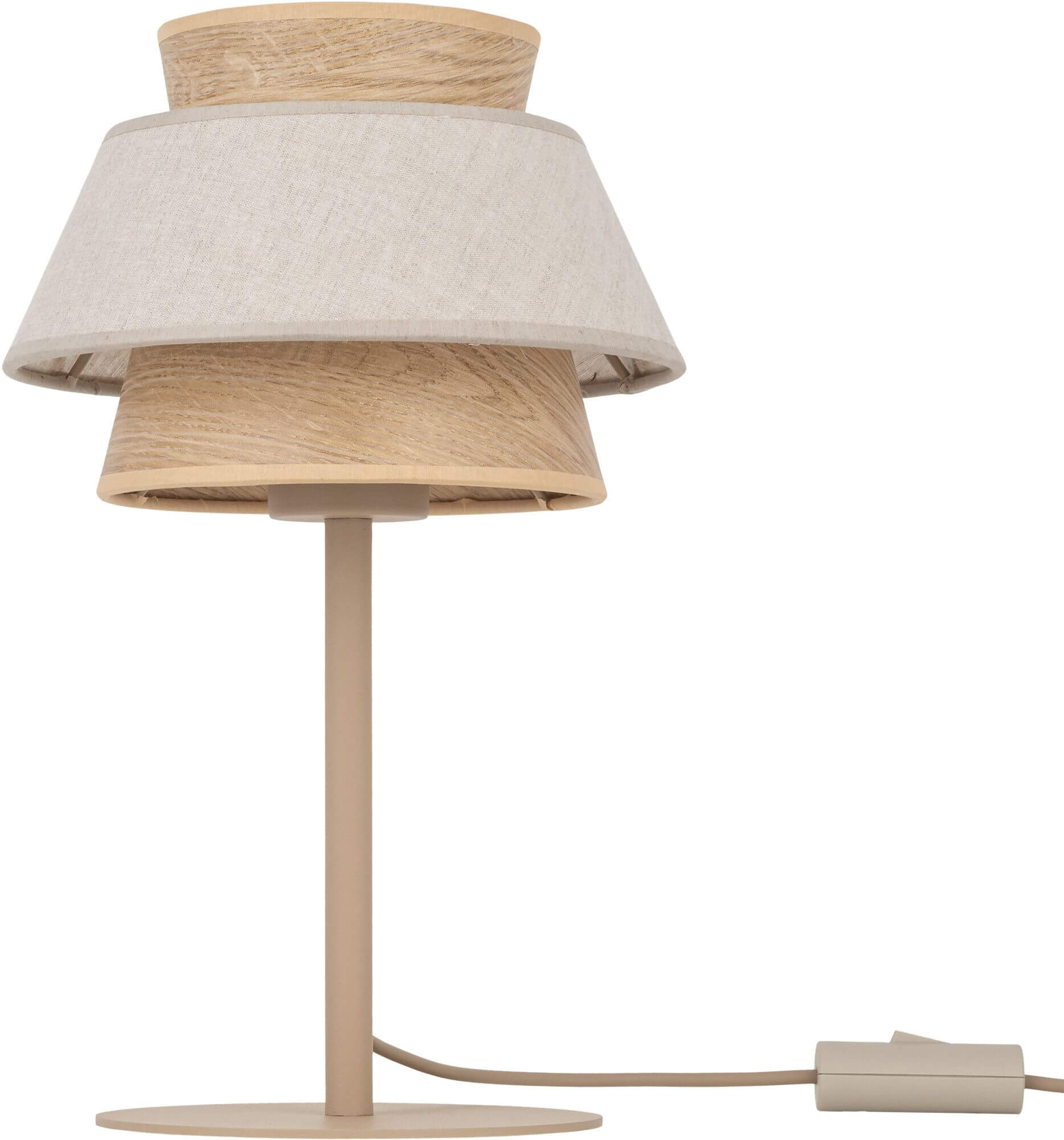 TK Lighting Kalum stolová lampa 1x15 W béžová 16222