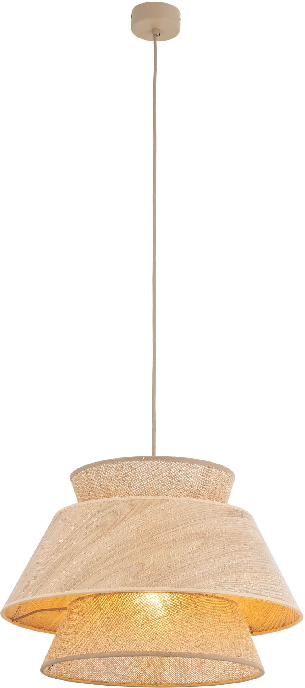 TK Lighting Kalum závesné svietidlo 1x15 W béžová 11784