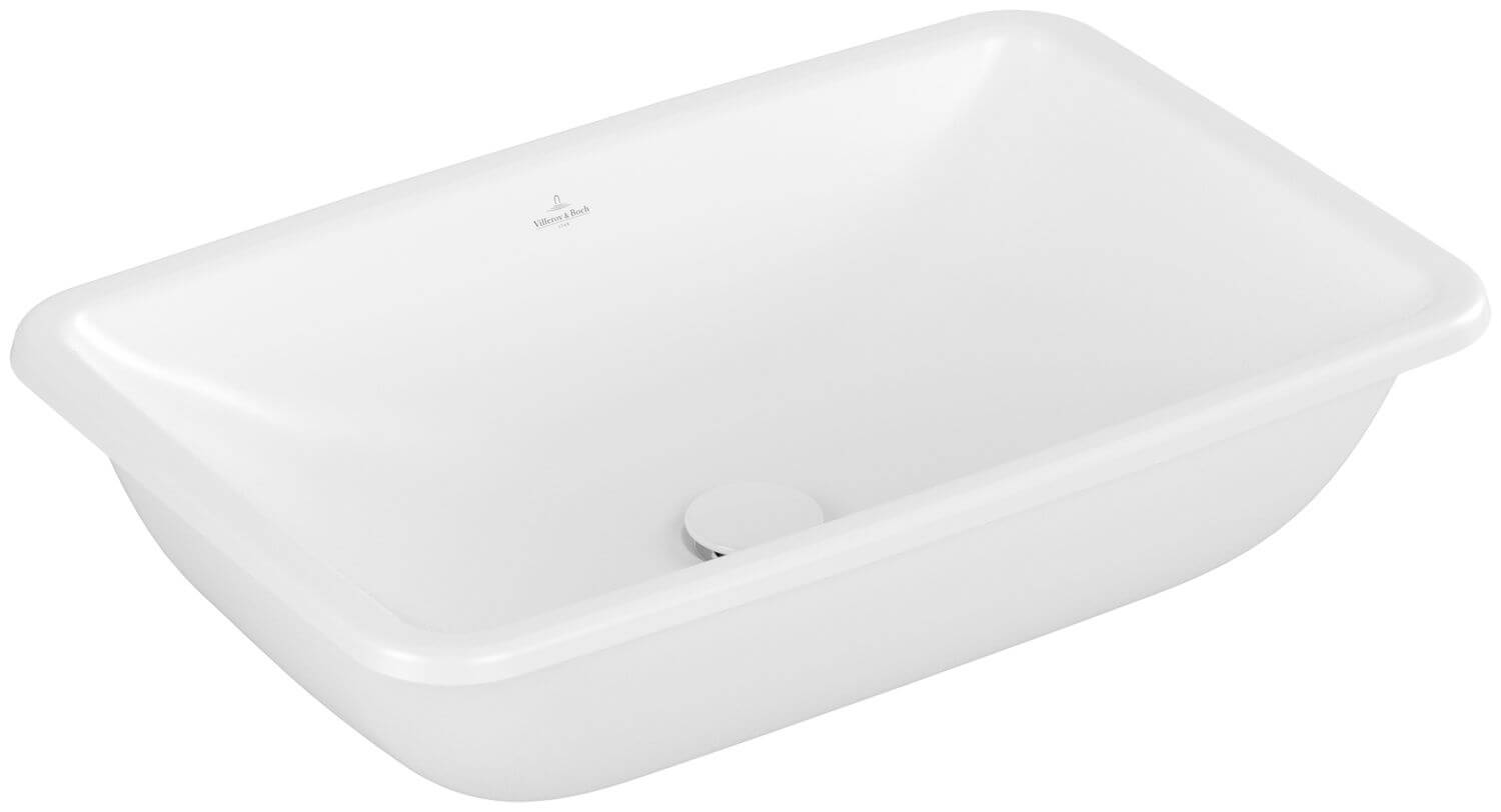 Villeroy & Boch Loop & Friends umývadlo 61.5x38 cm obdĺžnik podpultové umývadlo biela matná 4A5801RW