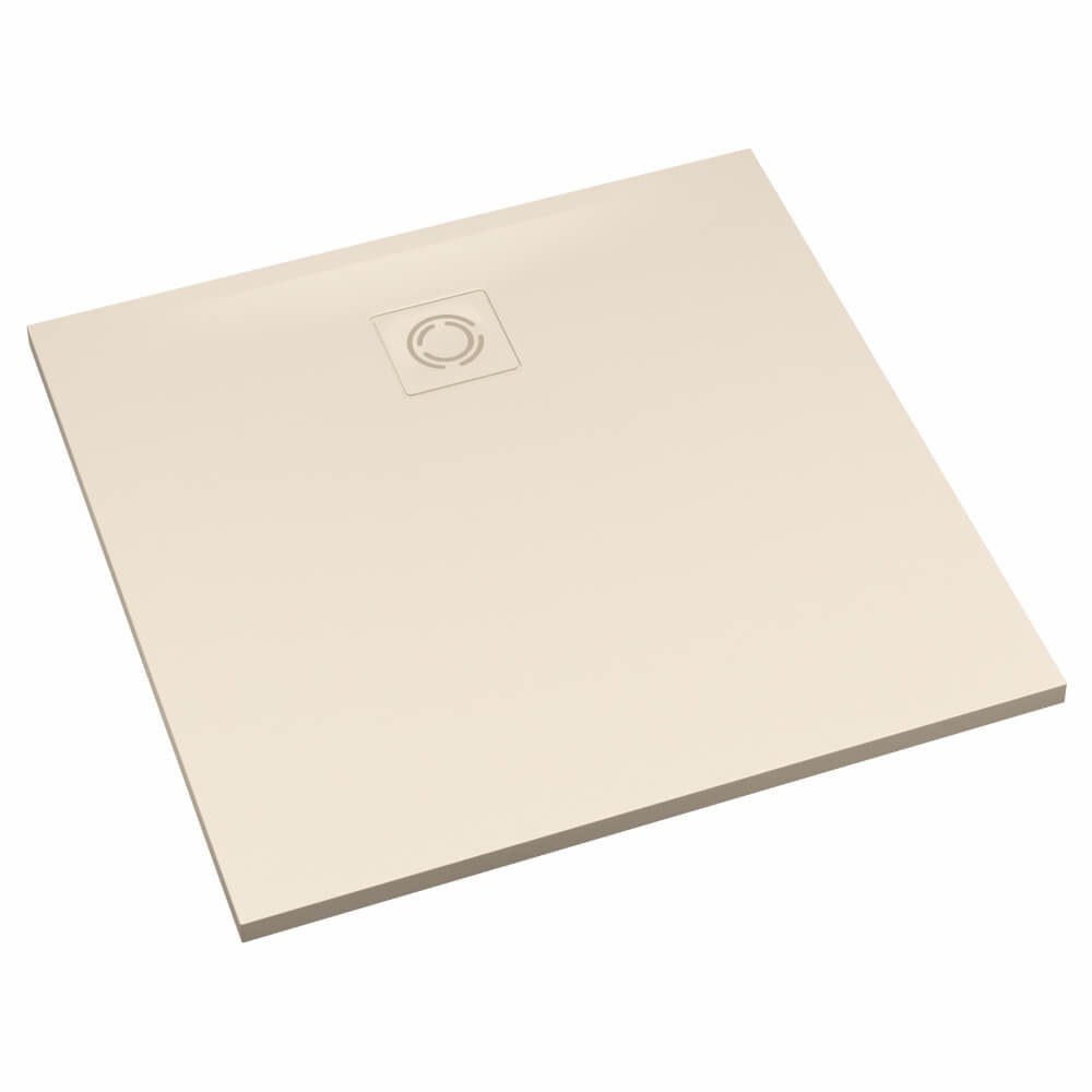 Schedline Magnific Cashmere Stone štvorcová sprchová vanička 80x80 cm béžová 3SP.M1K-8080/PK/MG-M9/PK/MG