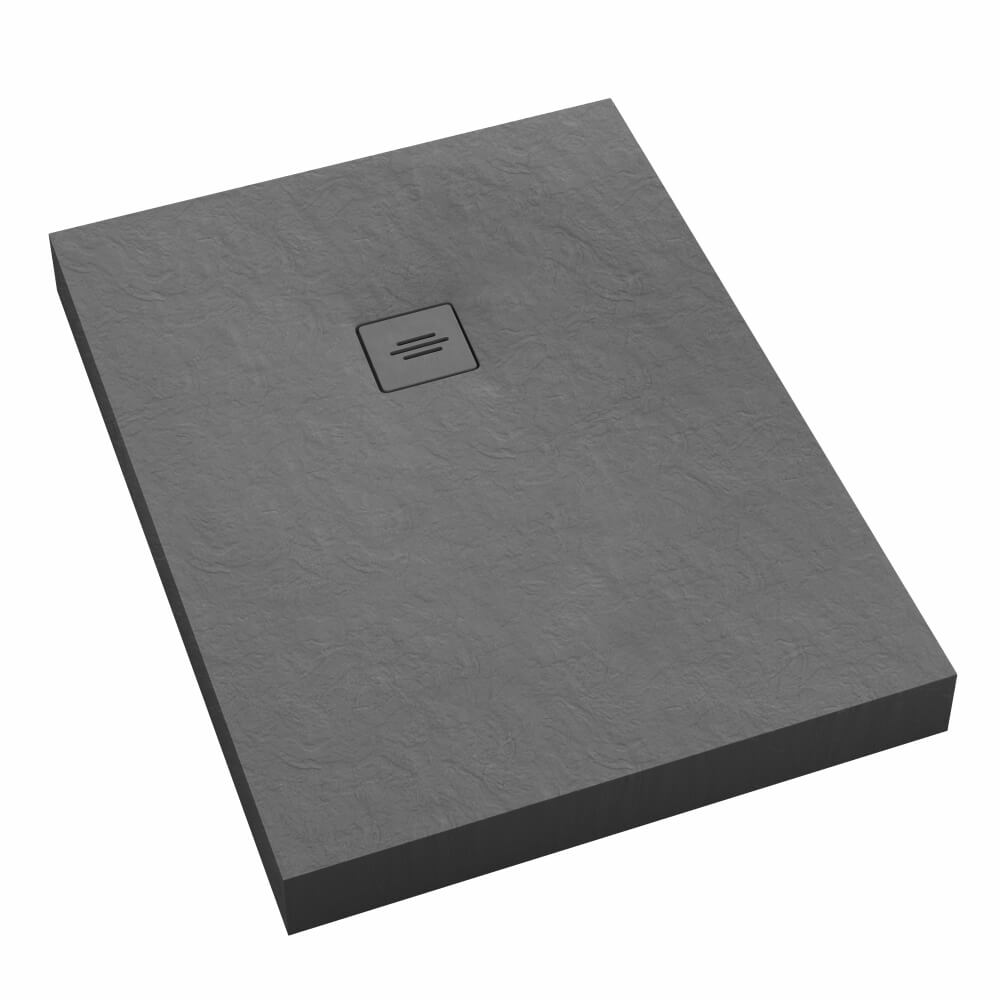 Schedline NonLimits Grey Stone obdĺžniková sprchová vanička 90x70 cm sivá 3ST.N1P-7090/S/ST-M1/S/ST