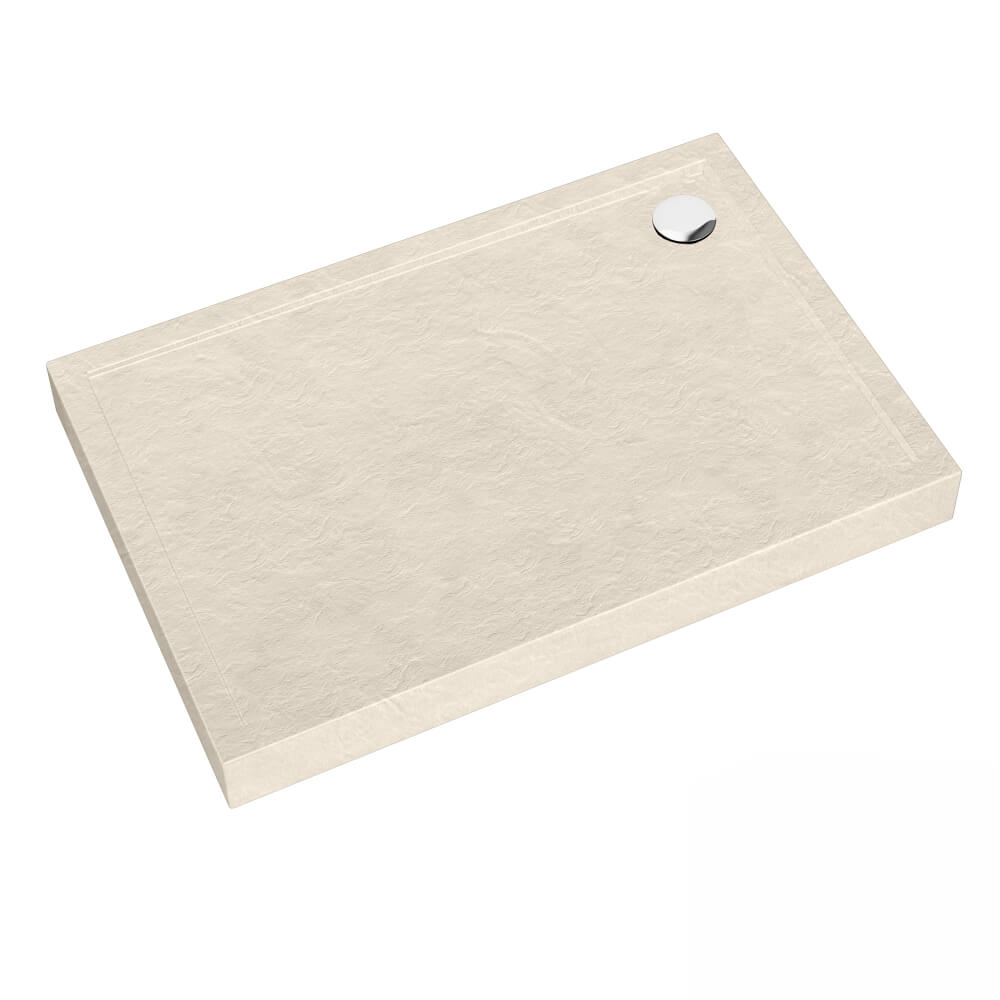 Schedline Sharper Cashmere Stone obdĺžniková sprchová vanička 100x90 cm béžová 3S.S1P-90100/PK/ST
