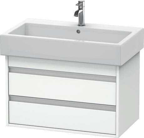 Duravit Ketho skrinka 75x44x41 cm závesná kúpeľňová skrinka pod umývadlo biela KT663707979
