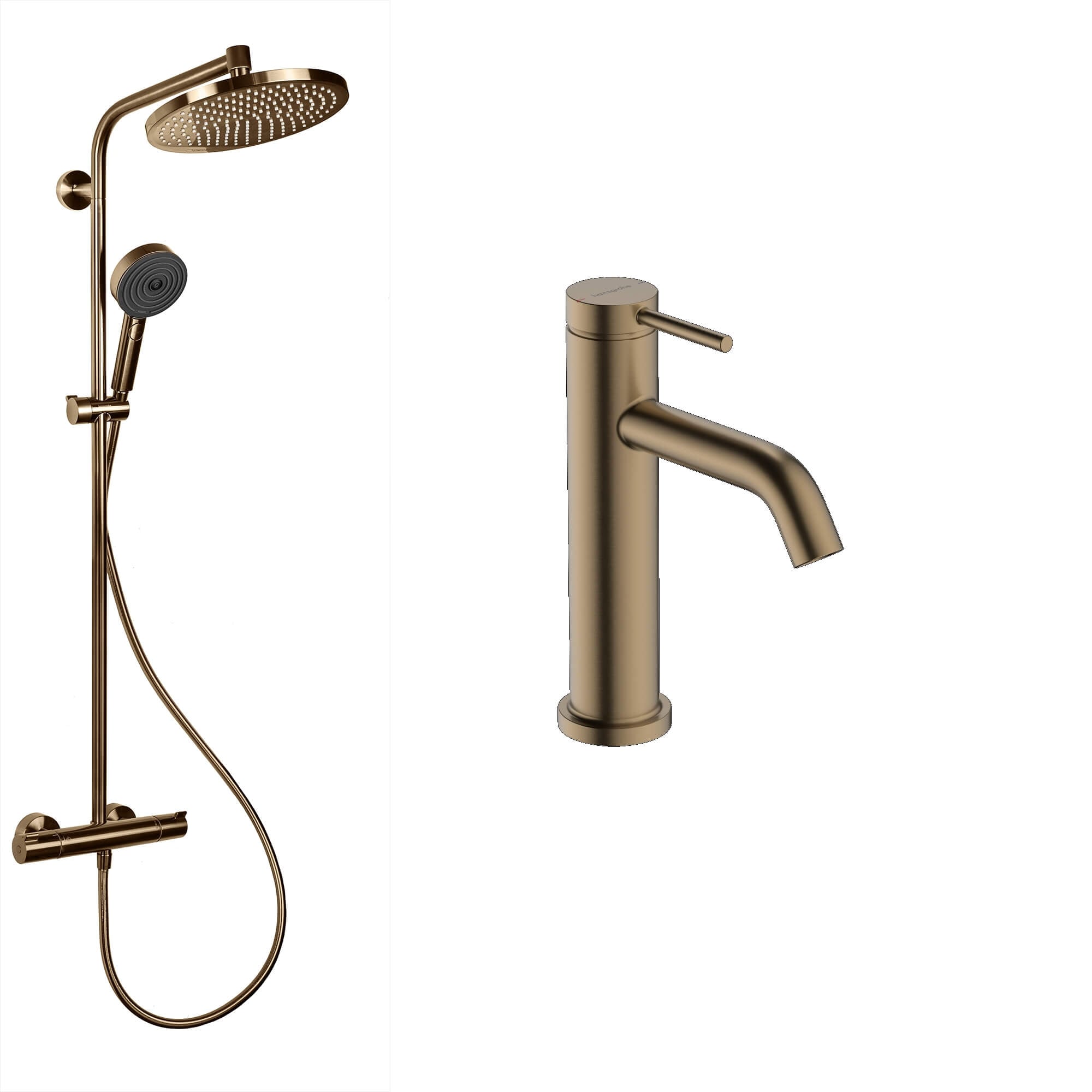 Hansgrohe Crometta kúpeľňová súprava nástenná s termostatom s dažďovou sprchou || 88002386