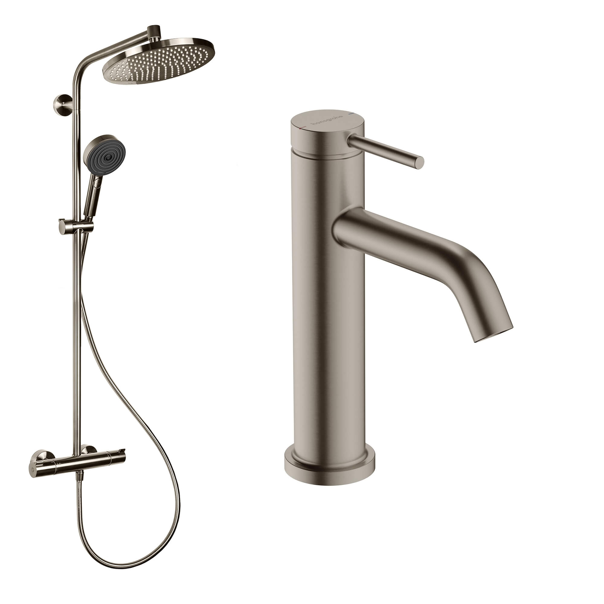 Hansgrohe Crometta kúpeľňová súprava nástenná s termostatom s dažďovou sprchou || 88002390