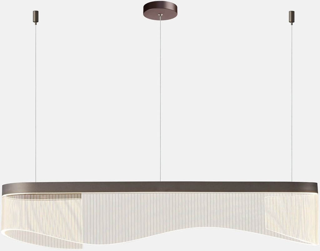 Altavola Design Arabica závesné svietidlo 1x48 W čierna-drevená LA121/P_120_coffe