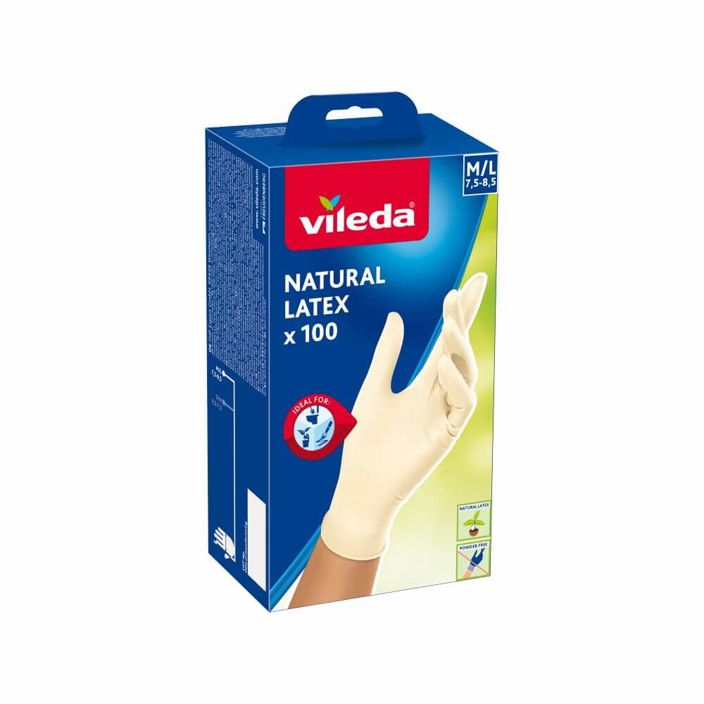 Vileda Natural latex latexové rukavice 179654