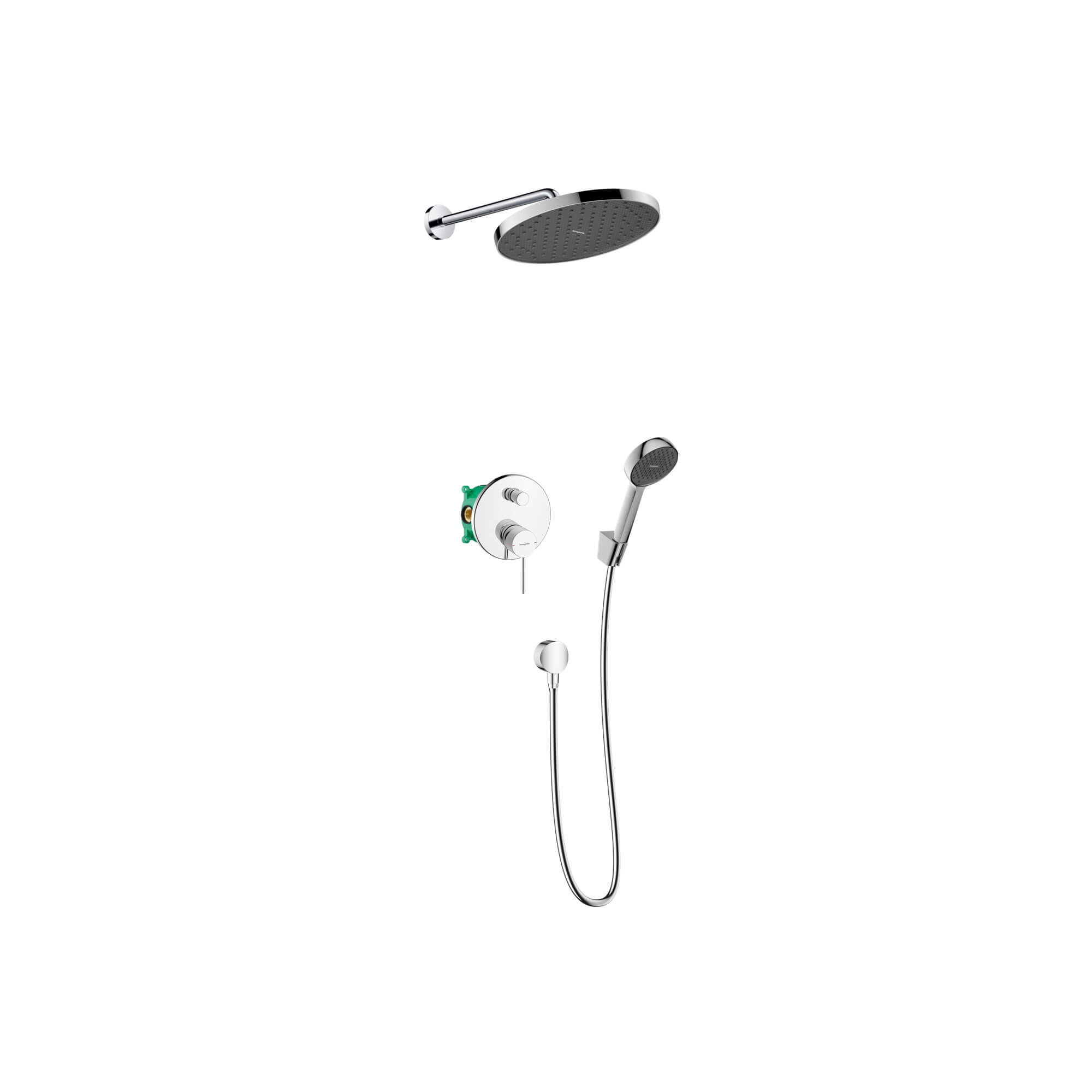 Hansgrohe Vernis Shape sprchová súprava podomietková s dažďovou sprchou chrómová 88002341
