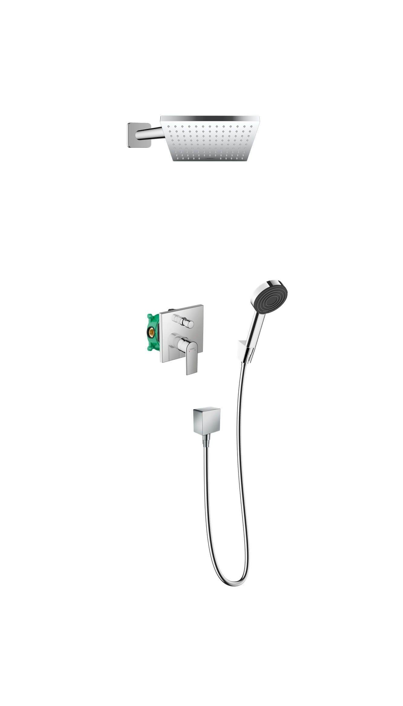 Hansgrohe Vernis Shape sprchová súprava podomietková s dažďovou sprchou chrómová 88002343