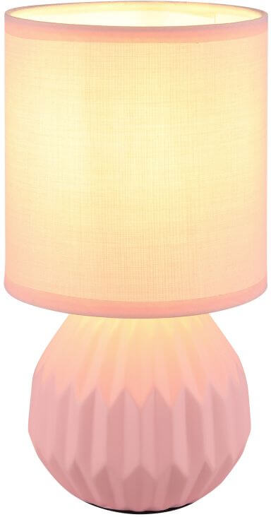 Globo Lighting Sylas stolová lampa 1x40 W ružová 21730P
