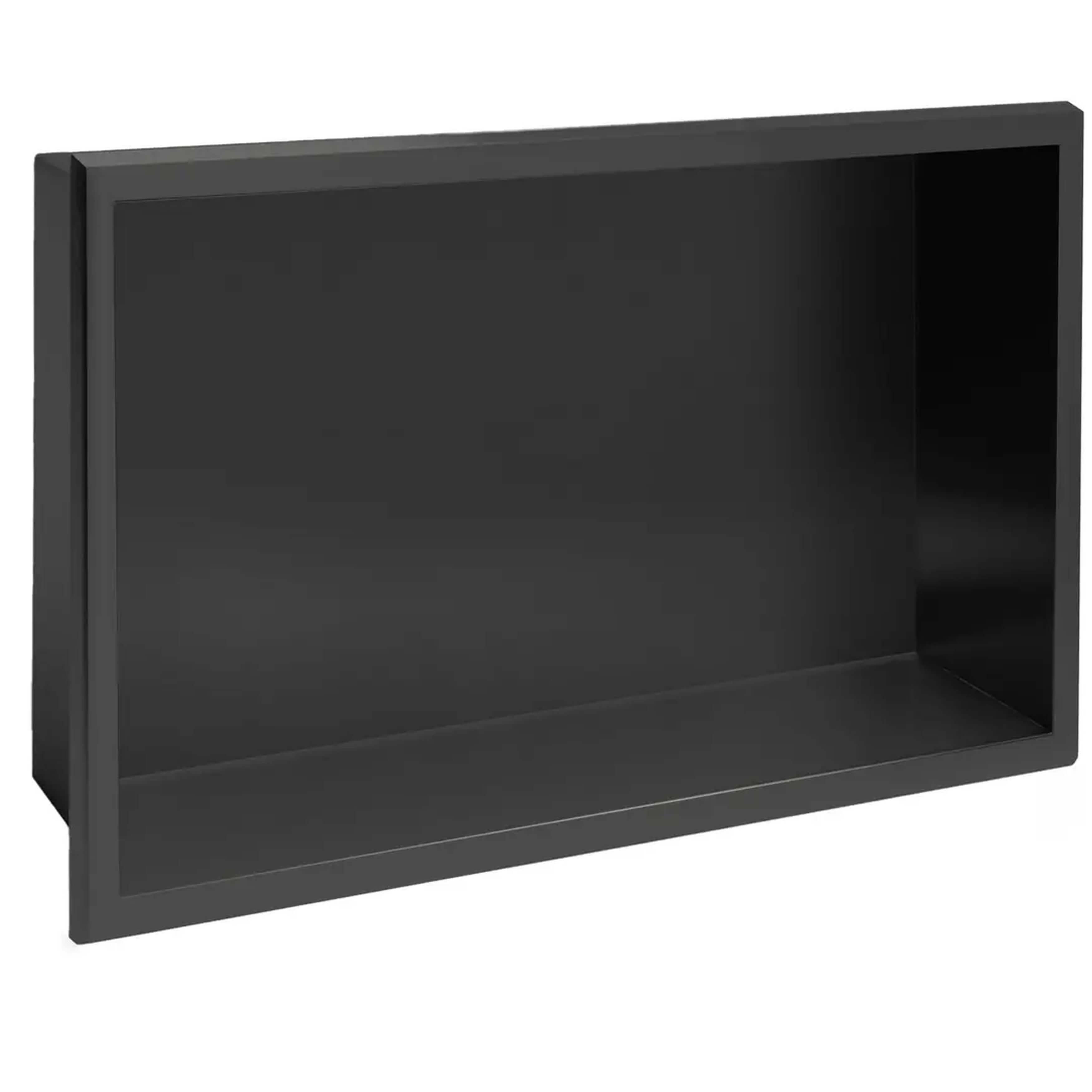 Rea zapustená polica 45 cm čierna REA-05604