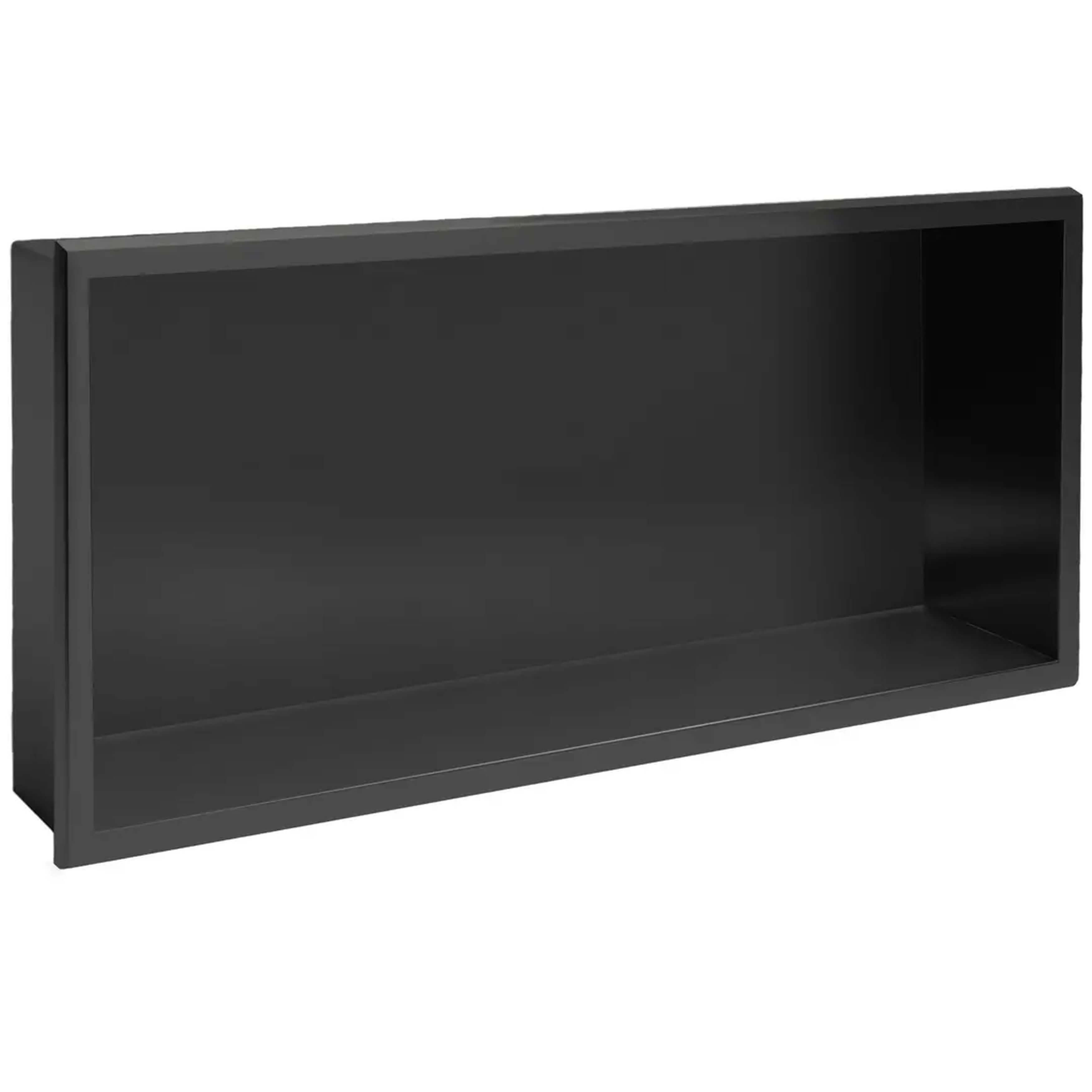 Rea zapustená polica 60 cm čierna REA-05605