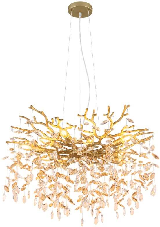 Globo Lighting Queena závesné svietidlo x40 W zlatá 64138H2G